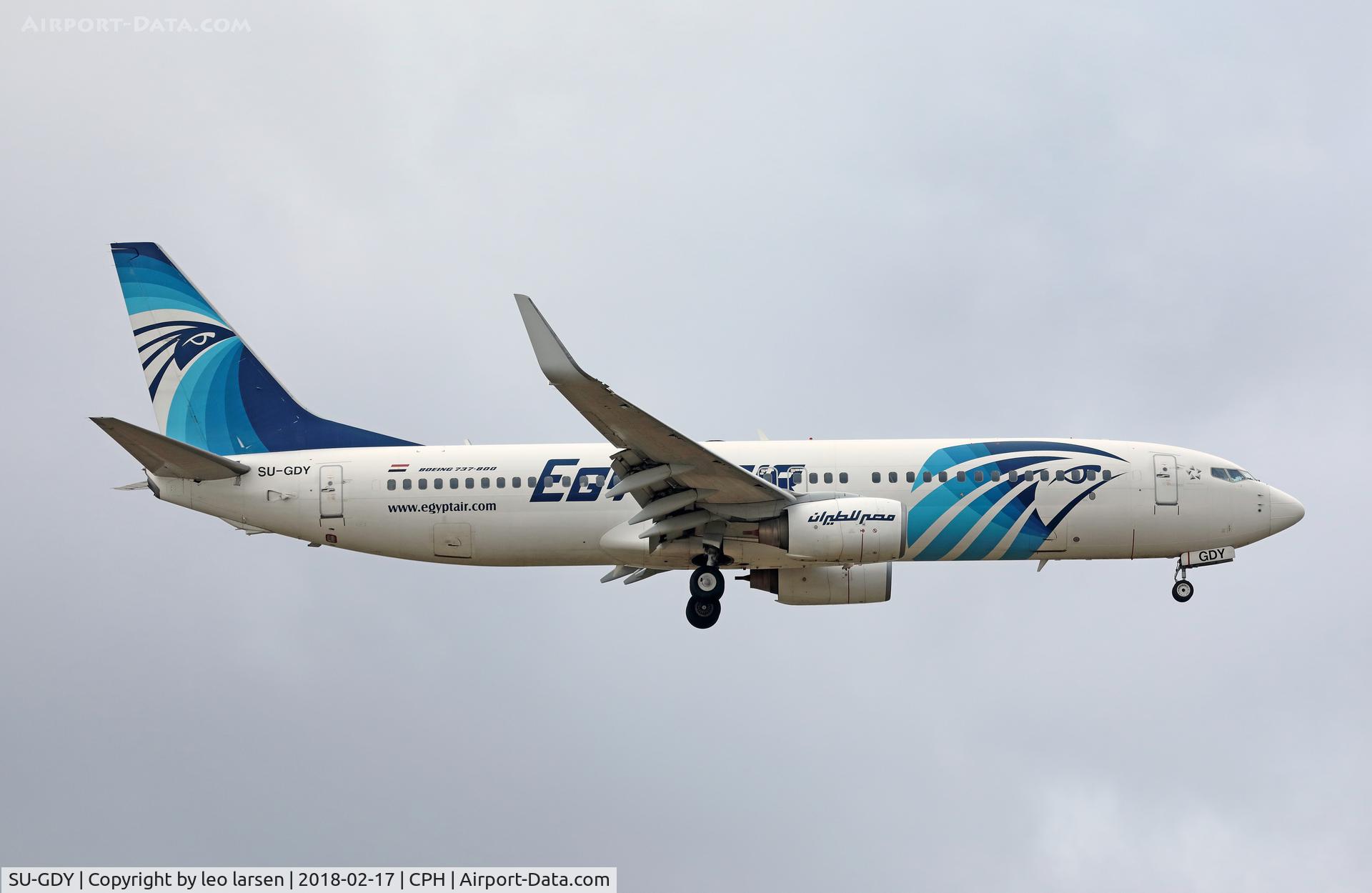 SU-GDY, 2010 Boeing 737-866 C/N 40758, Copenhagen 17.2.2018