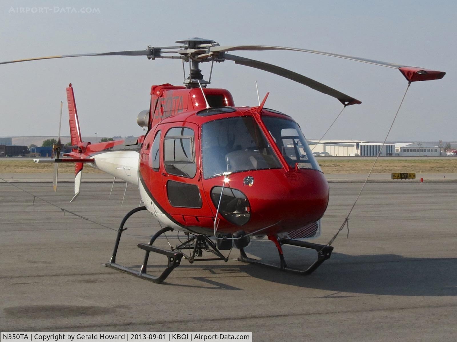 N350TA, Eurocopter AS-350B-3 Ecureuil Ecureuil C/N 3283, Parked on the north GA ramp.