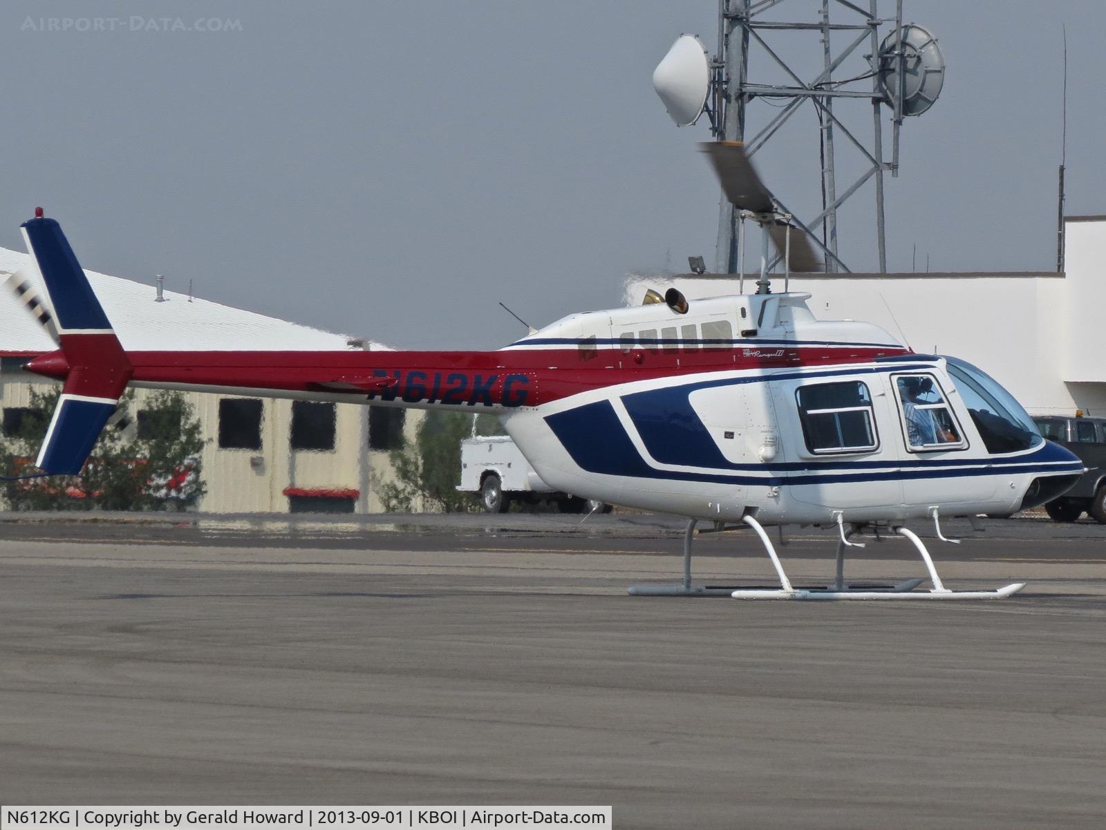 N612KG, Bell 206B C/N 2654, Parked on the north GA ramp.