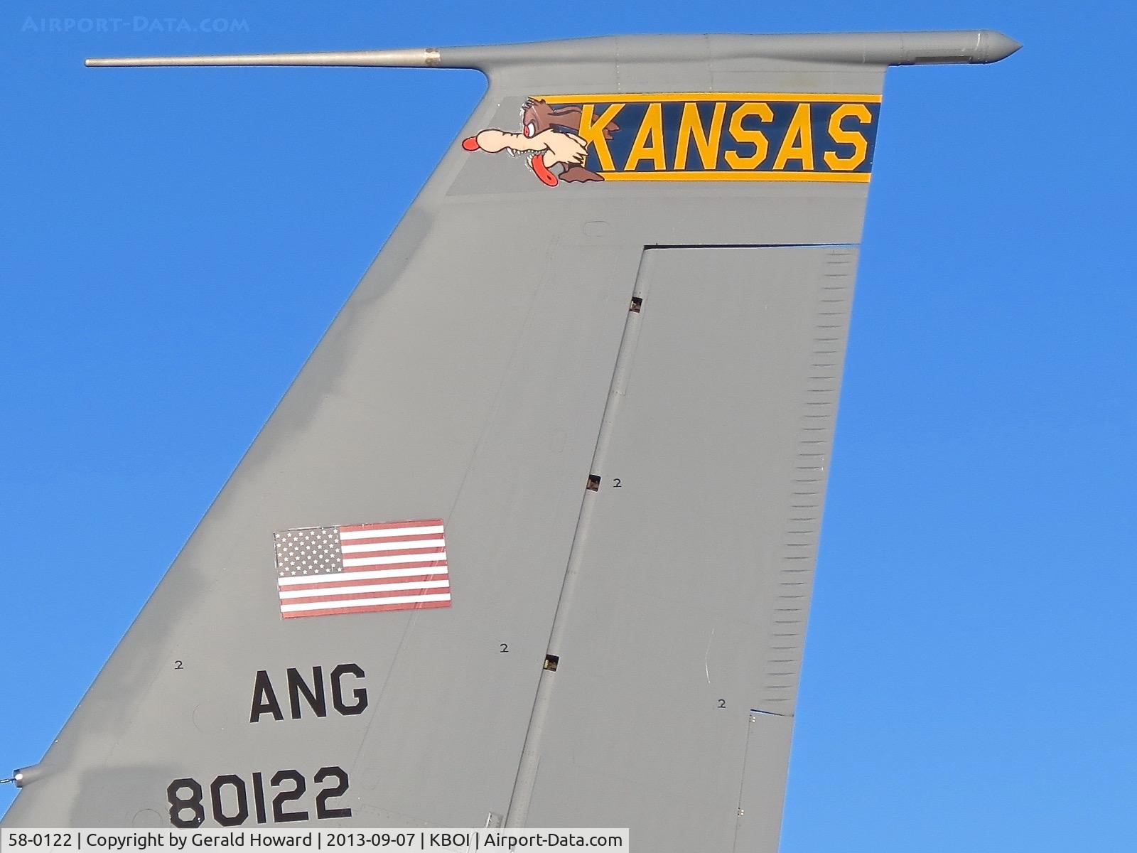 58-0122, 1958 Boeing KC-135R Stratotanker C/N 17867, 190th ARW, Kansas ANG.