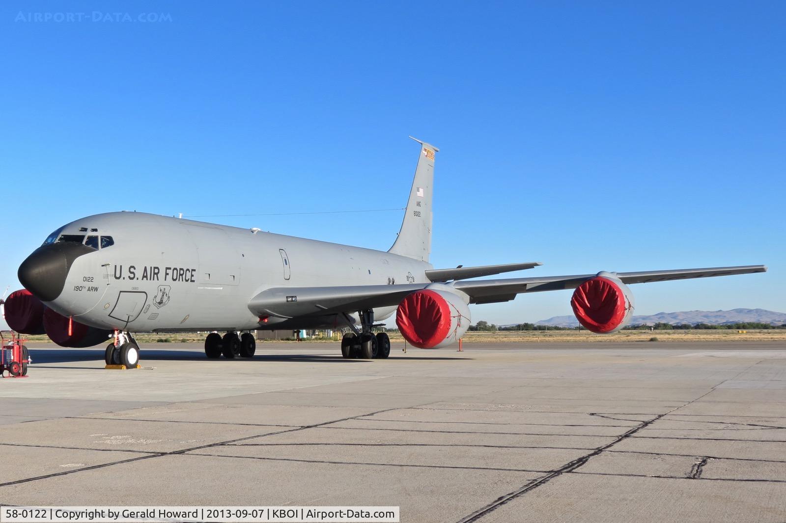 58-0122, 1958 Boeing KC-135R Stratotanker C/N 17867, 190th ARW, Kansas ANG.