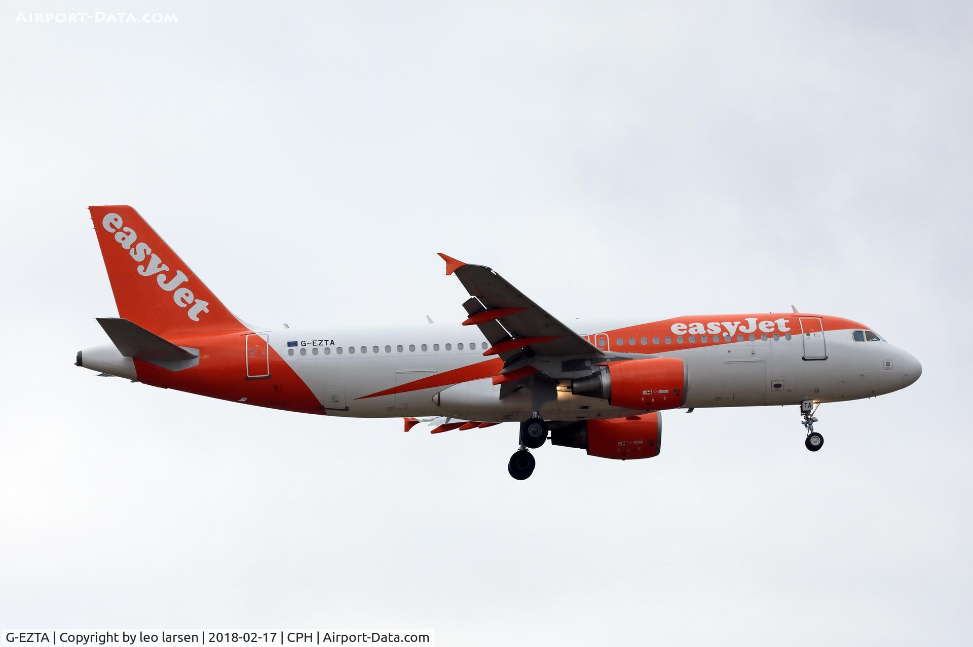 G-EZTA, 2009 Airbus A320-214 C/N 3805, Copenhagen 17.2.2018