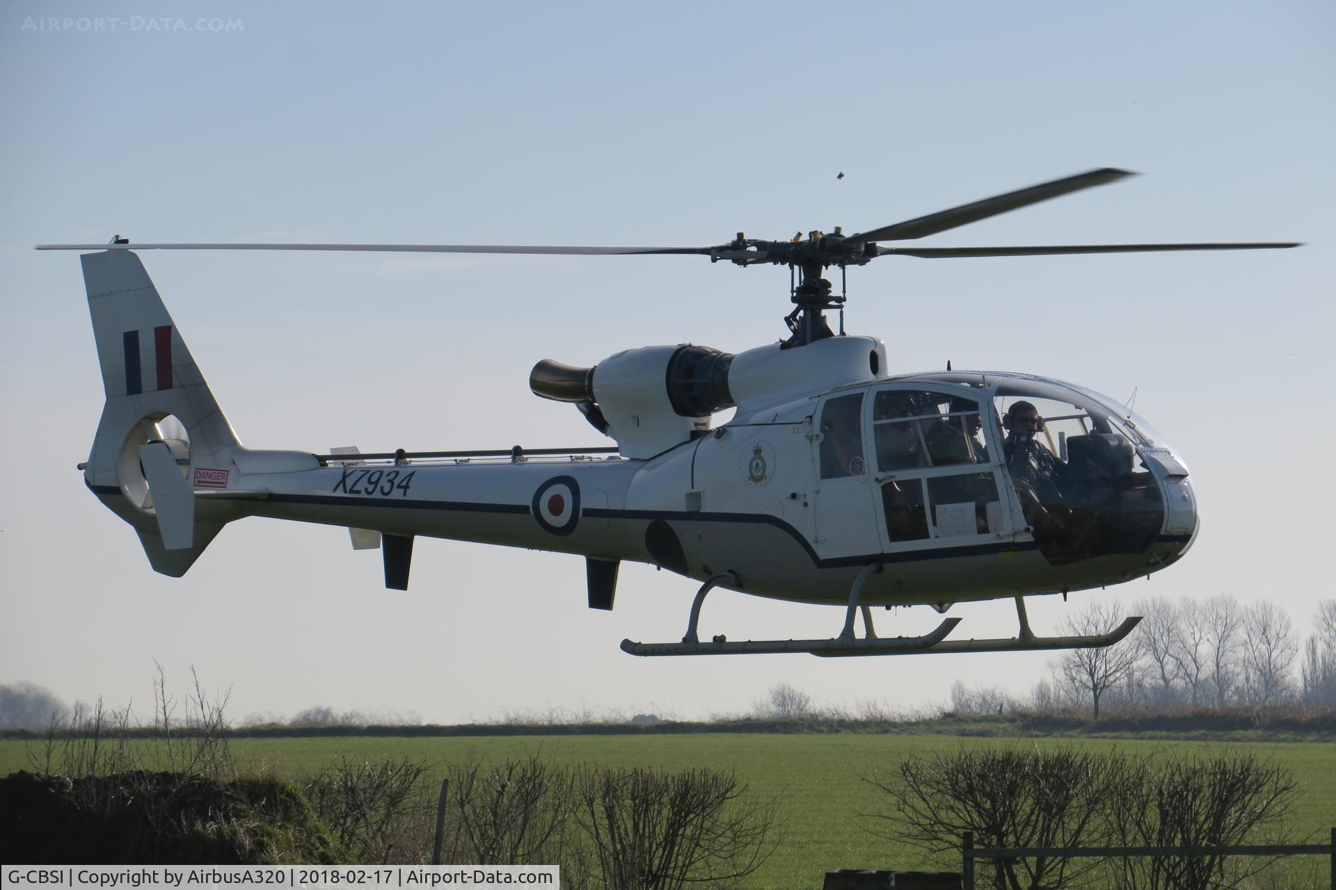 G-CBSI, 1978 Westland SA-341D Gazelle HT3 C/N WA1736, Arriving at Northrep