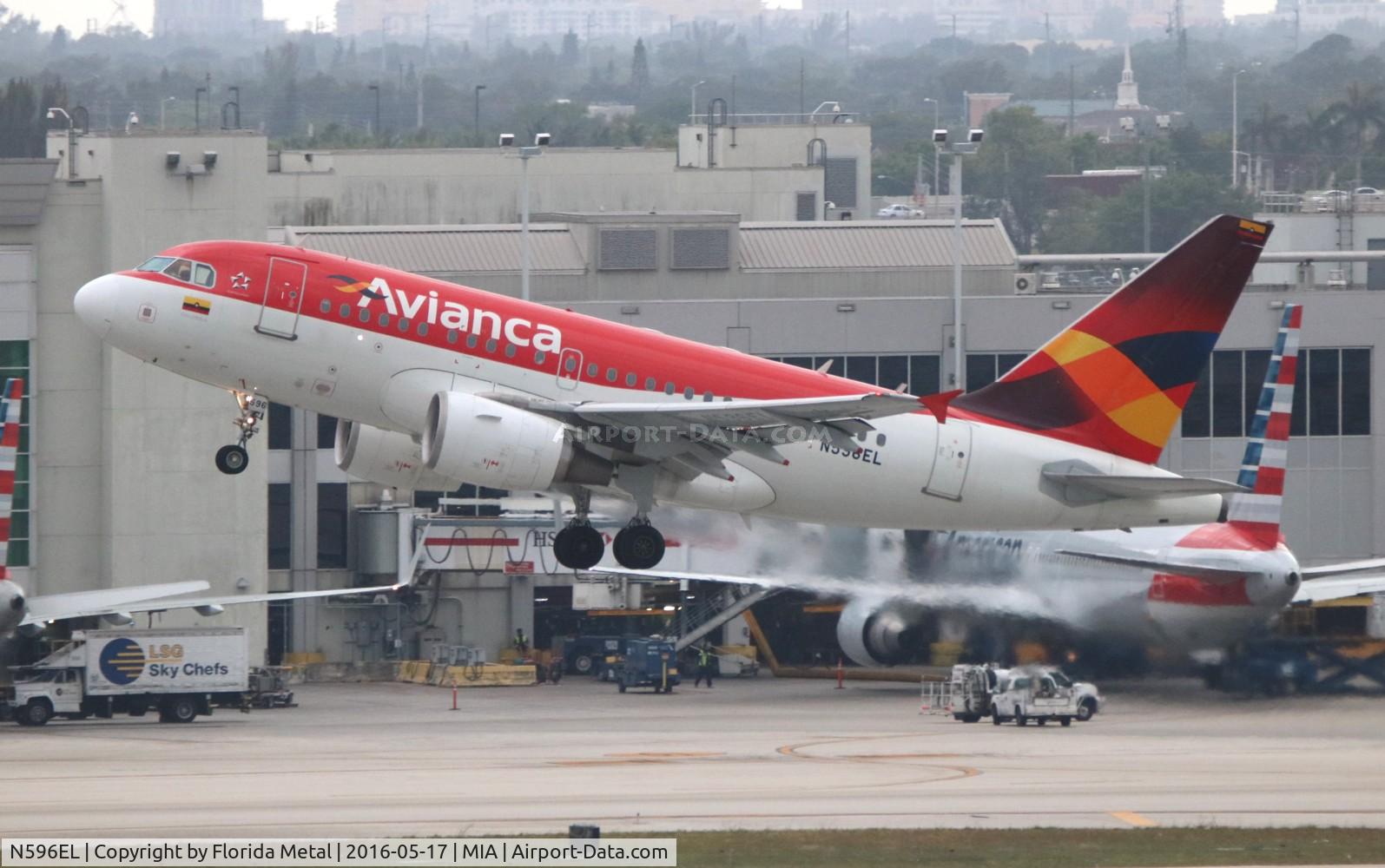 N596EL, 2005 Airbus A318-111 C/N 2523, Avianca