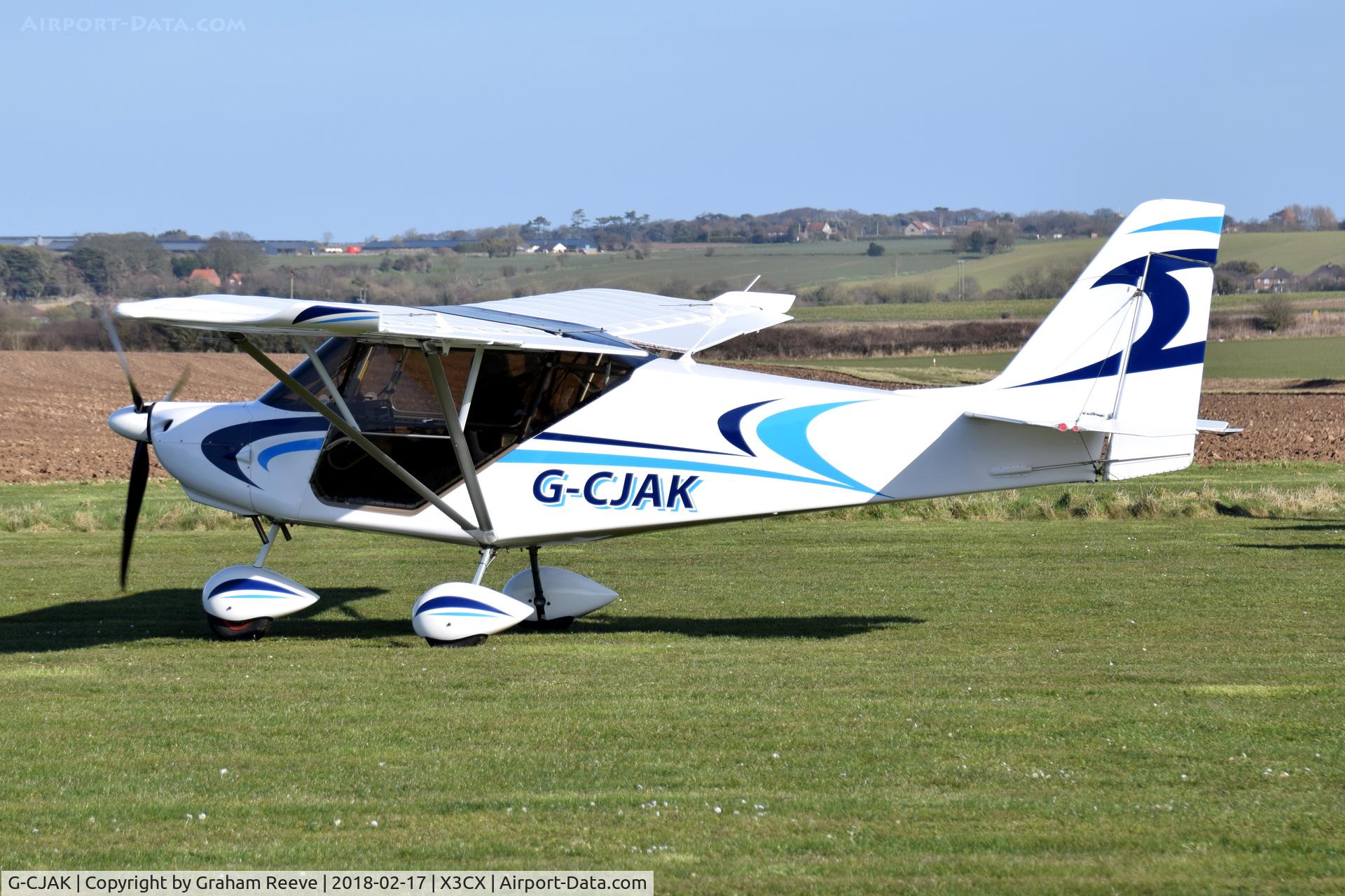 G-CJAK, 2016 Best Off Skyranger Nynja 912S(1) C/N BMAA/HB/674, Departing from Northrepps.