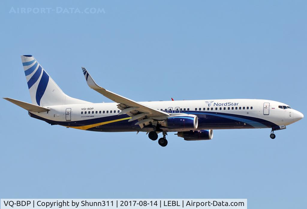 VQ-BDP, 1999 Boeing 737-8Q8 C/N 28221, Landing rwy 25R