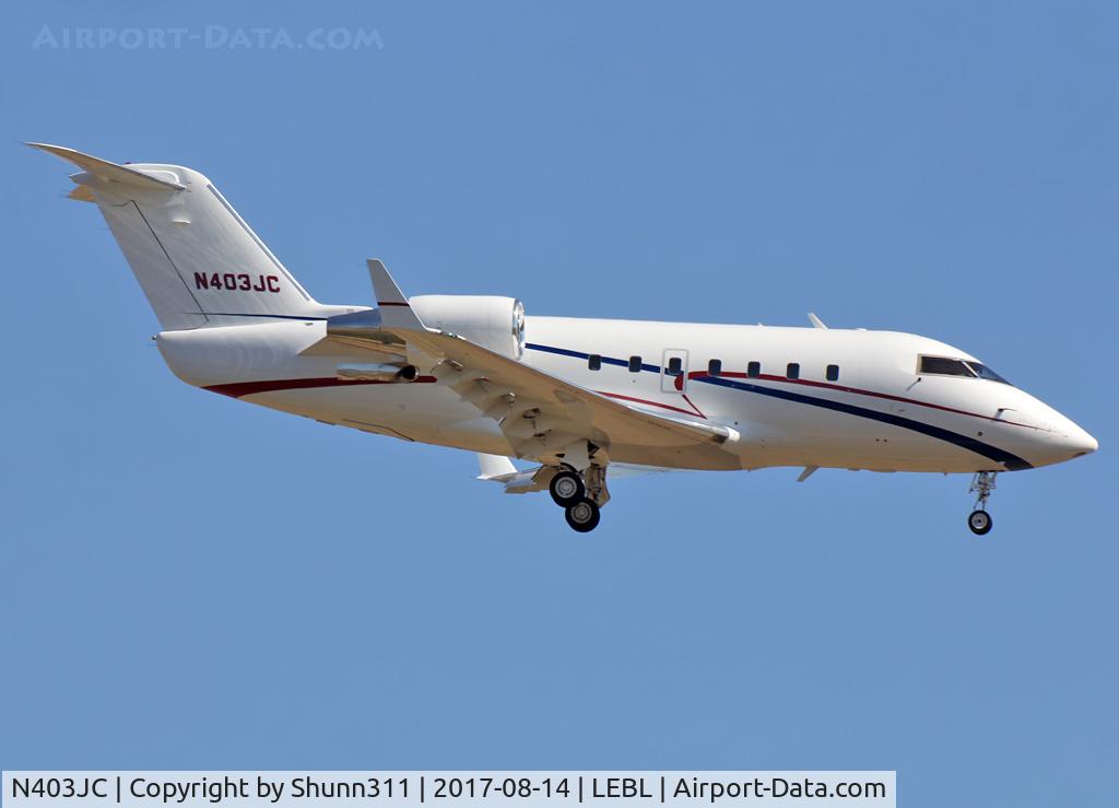 N403JC, 1989 Canadair Challenger 601-3A (CL-600-2B16) C/N 5059, Landing rwy 25R