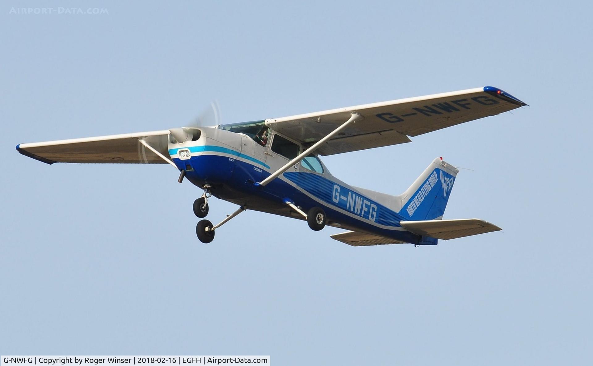 G-NWFG, 1981 Cessna 172P C/N 172-74192, Visiting Skyhawk departing Runway 22.