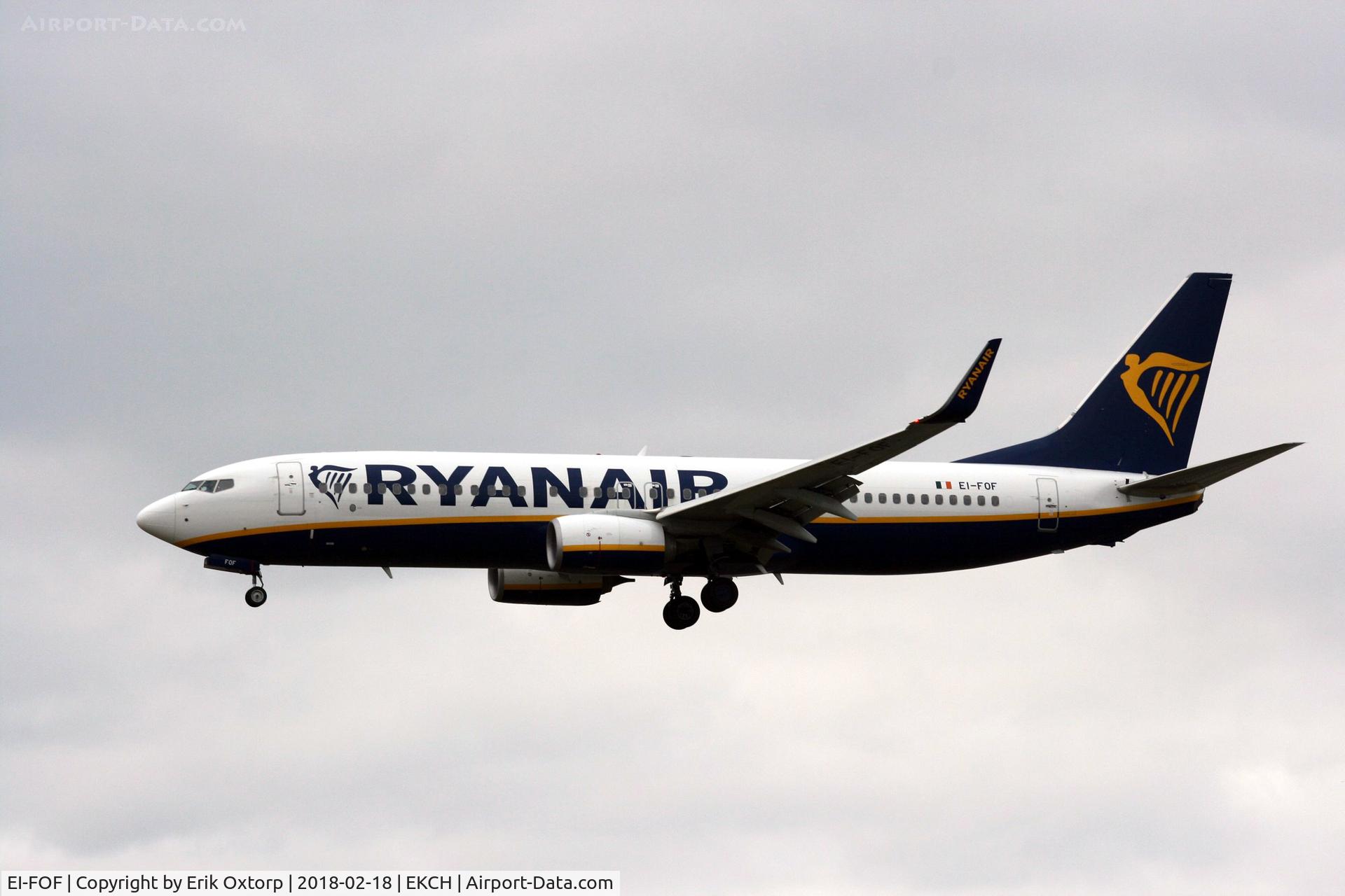 EI-FOF, 2016 Boeing 737-8AS C/N 44716, EI-FOF landing rw 22L