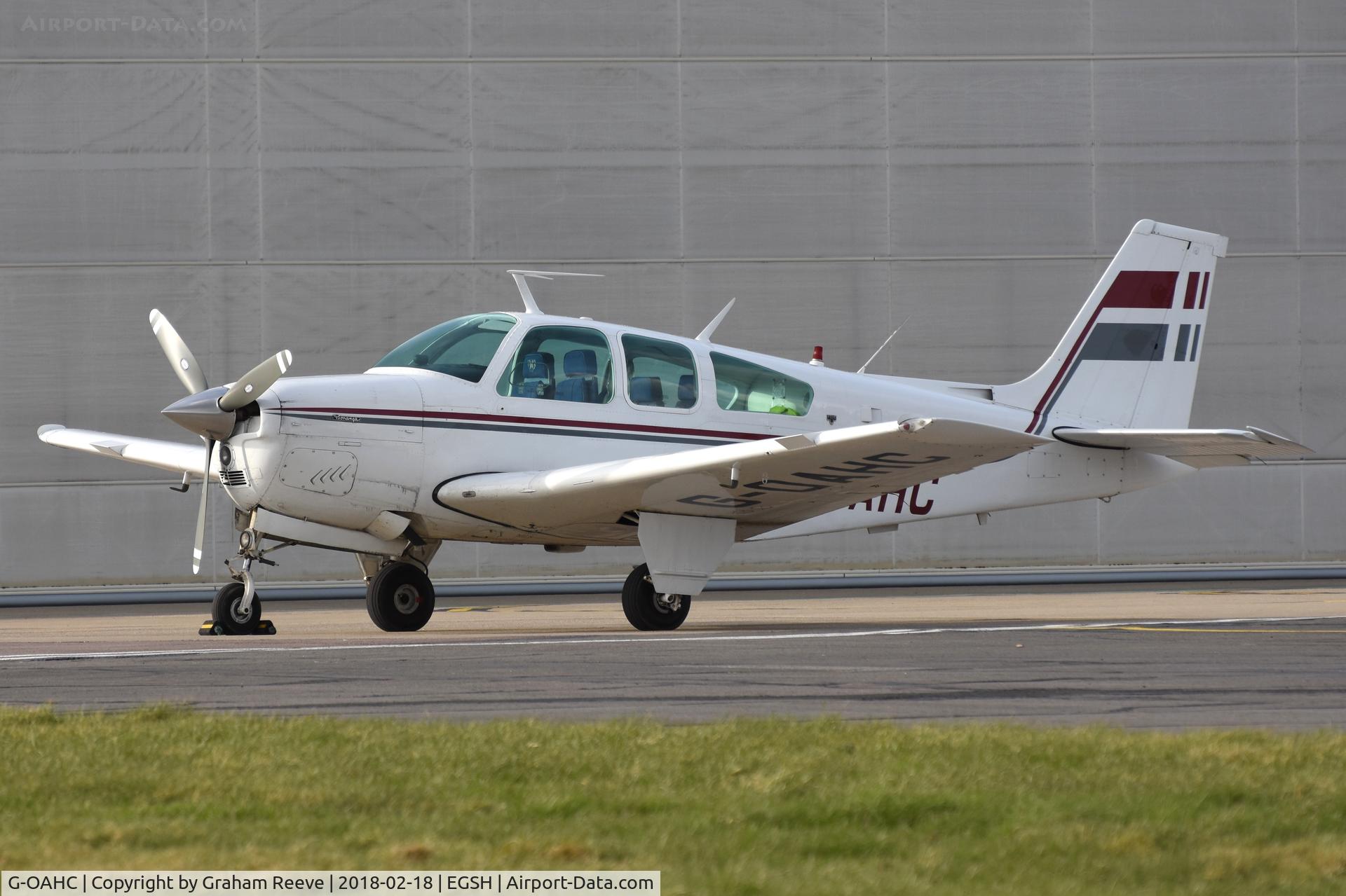 G-OAHC, 1978 Beech F33C Bonanza C/N CJ-133, Parked at Norwich.