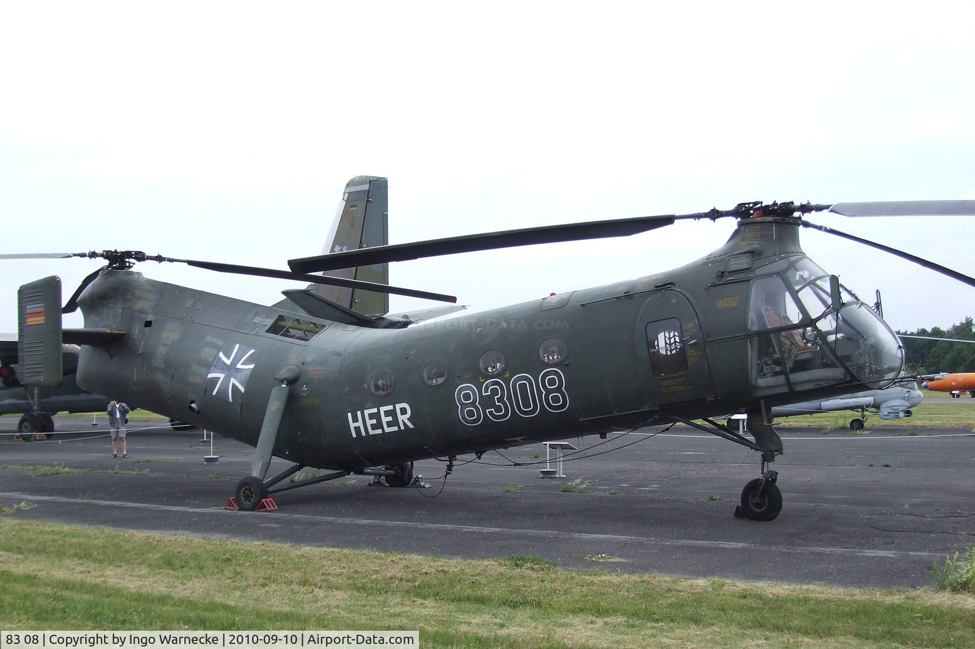 83 08, Vertol (Piasecki) H-21C Shawnee C/N WG8, Piasecki (Vertol) H-21C Shawnee at the Luftwaffenmuseum, Berlin-Gatow