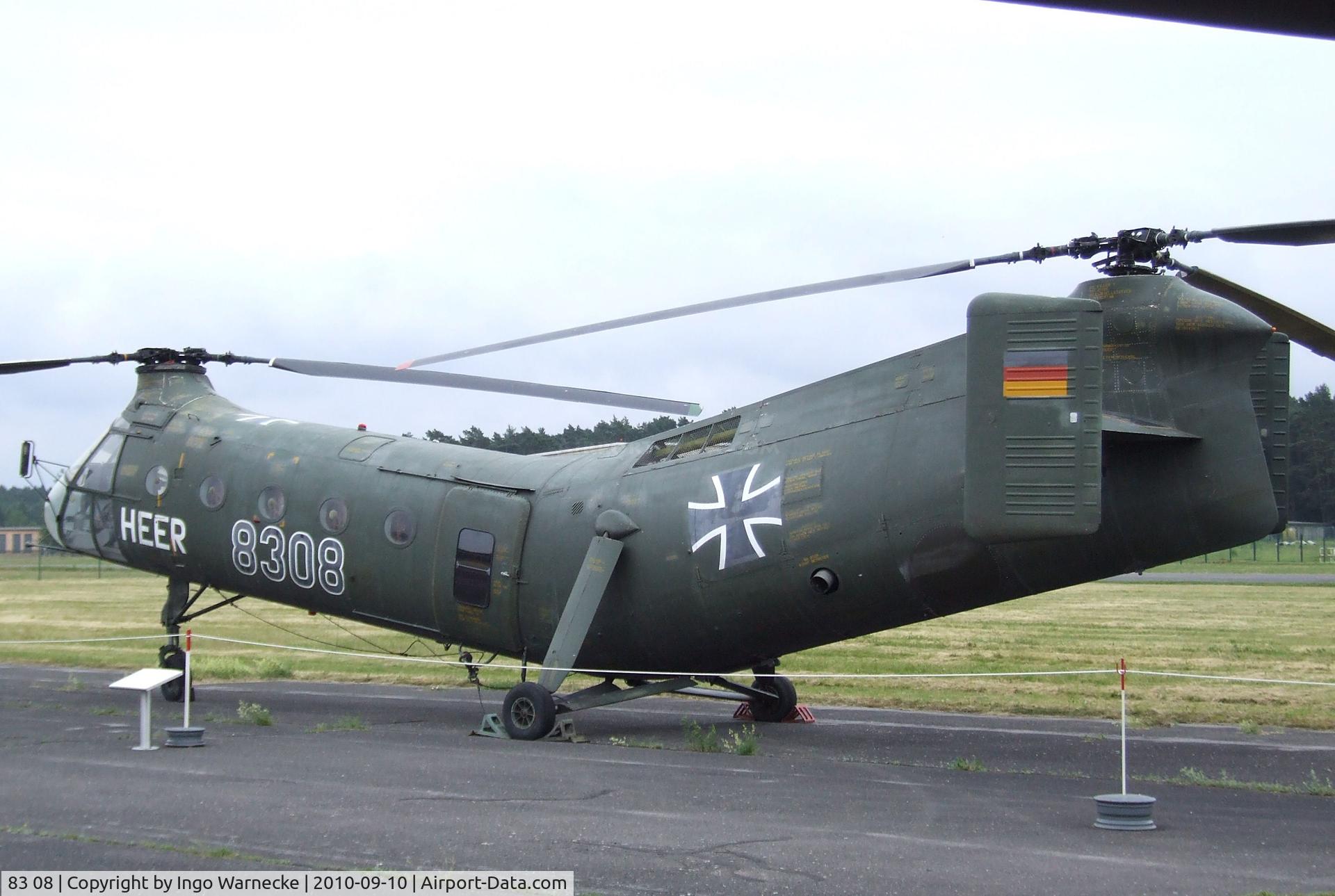 83 08, Vertol (Piasecki) H-21C Shawnee C/N WG8, Piasecki (Vertol) H-21C Shawnee at the Luftwaffenmuseum, Berlin-Gatow