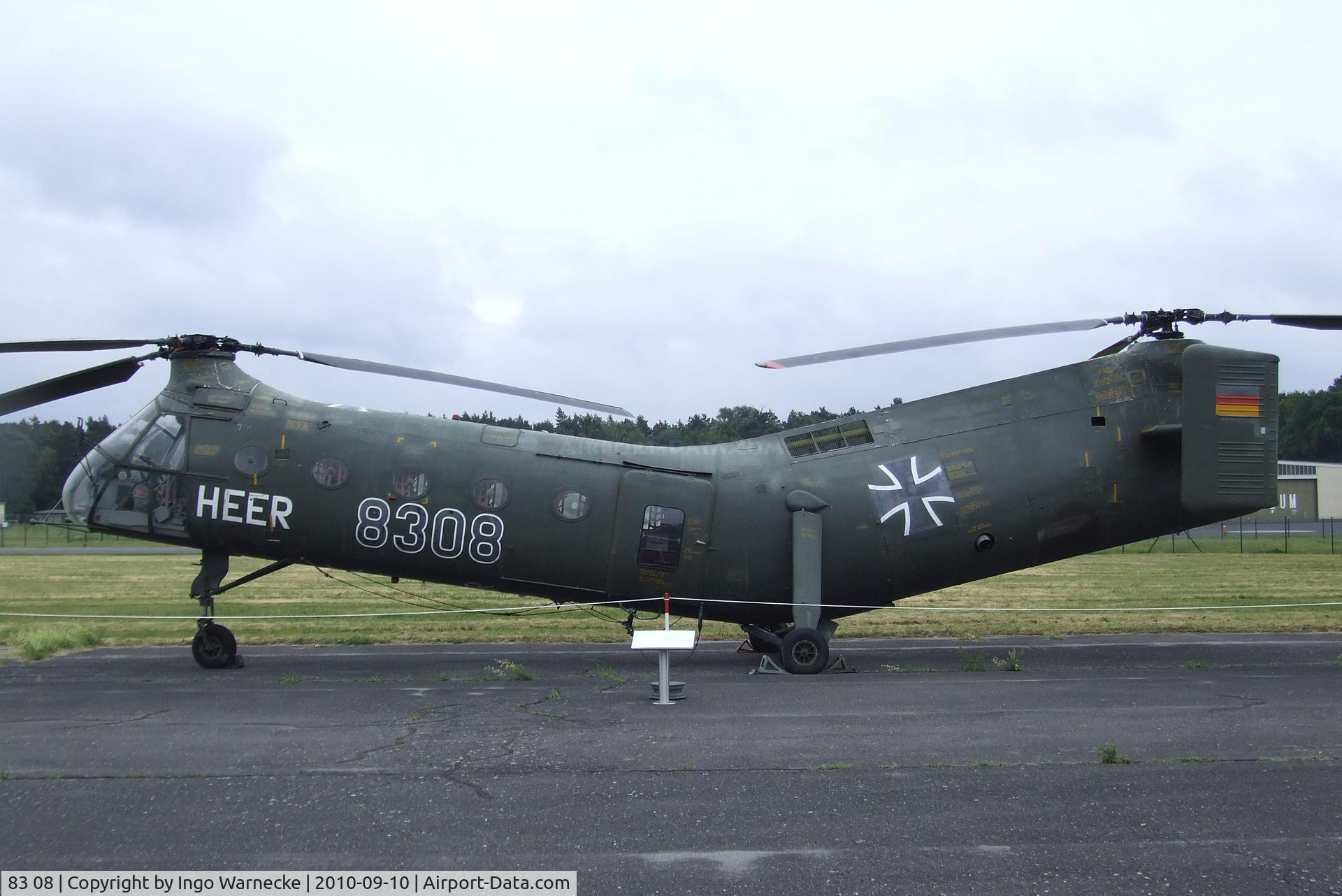 83 08, Vertol (Piasecki) H-21C Shawnee C/N WG8, Piasecki (Vertol) H-21C Shawnee at the Luftwaffenmuseum, Berlin-Gatow