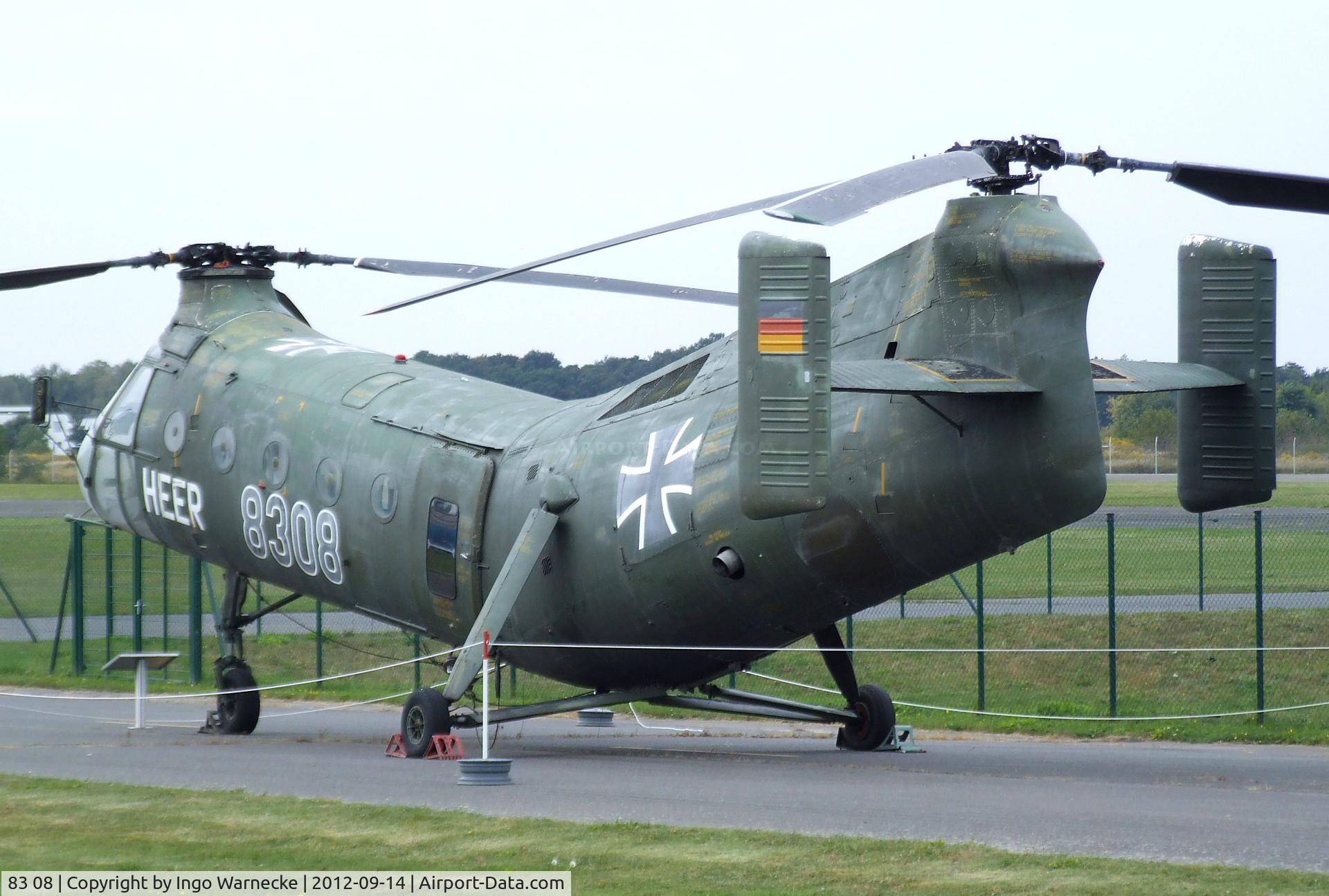 83 08, Vertol (Piasecki) H-21C Shawnee C/N WG8, Piasecki (Vertol) H-21C Shawnee at the Luftwaffenmuseum, Berlin-Gatow
