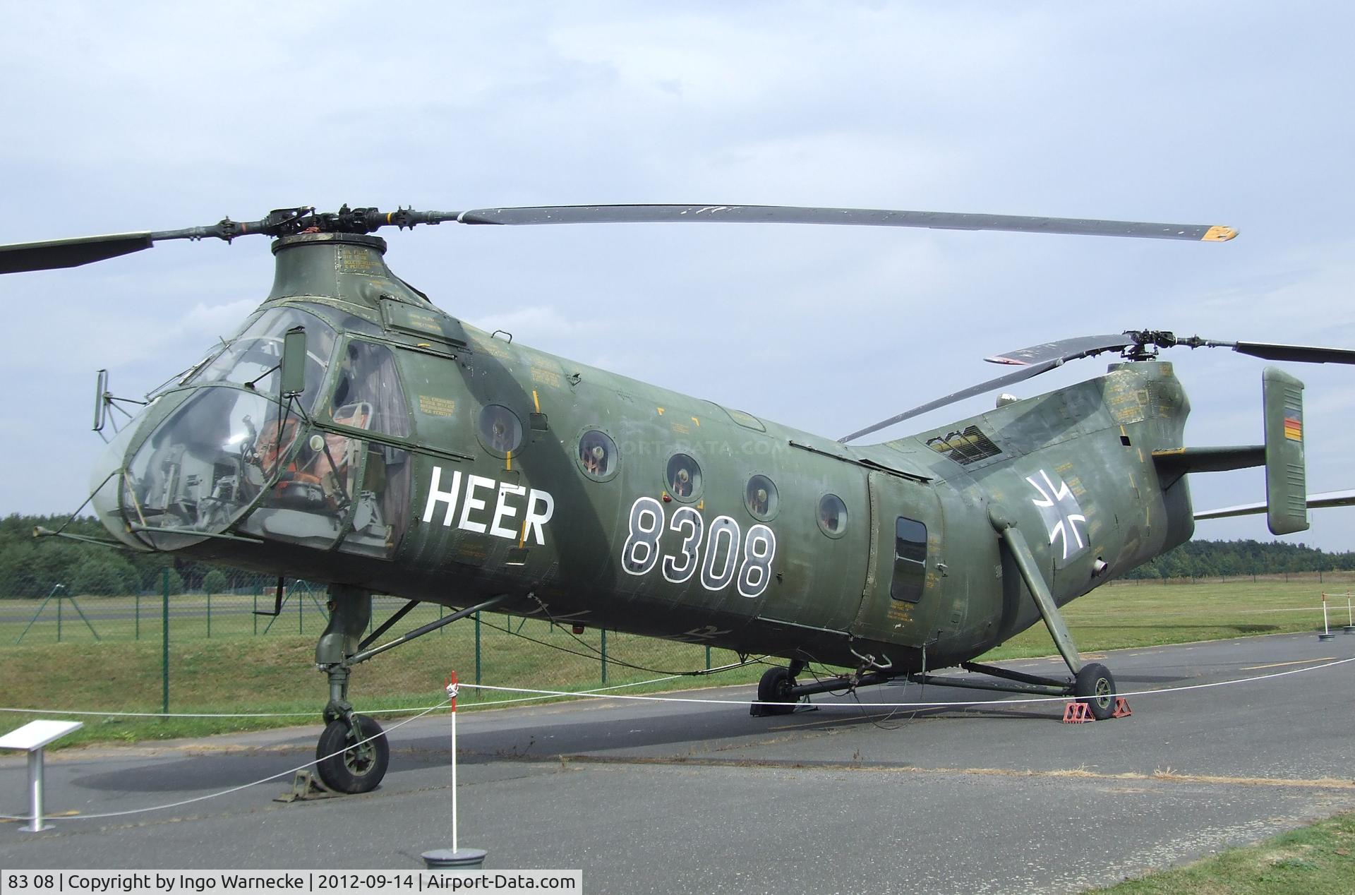 83 08, Vertol (Piasecki) H-21C Shawnee C/N WG8, Piasecki (Vertol) H-21C Shawnee at the Luftwaffenmuseum, Berlin-Gatow