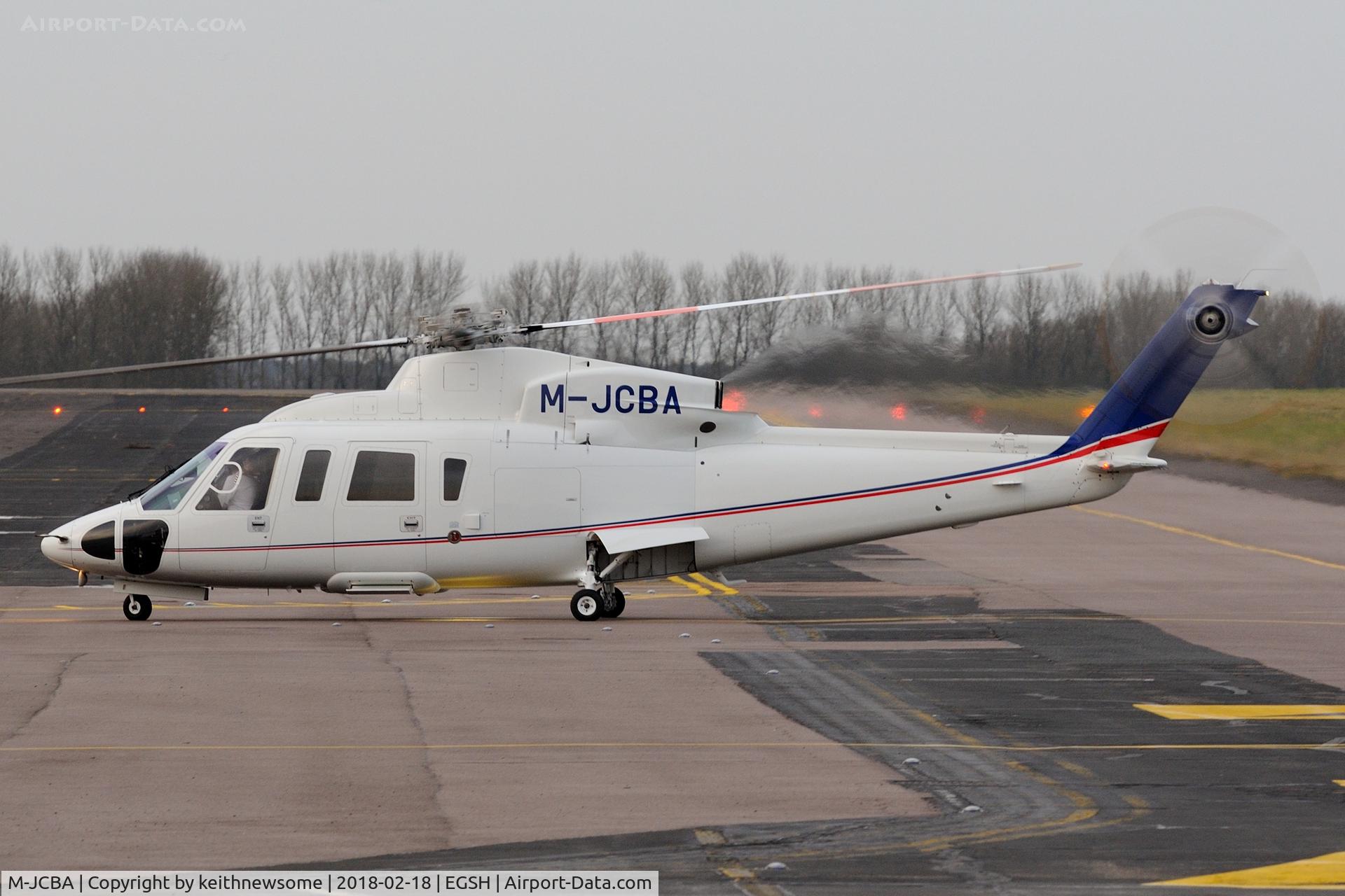 M-JCBA, 2011 Sikorsky S-76C C/N 760807, Surprise Visitor.
