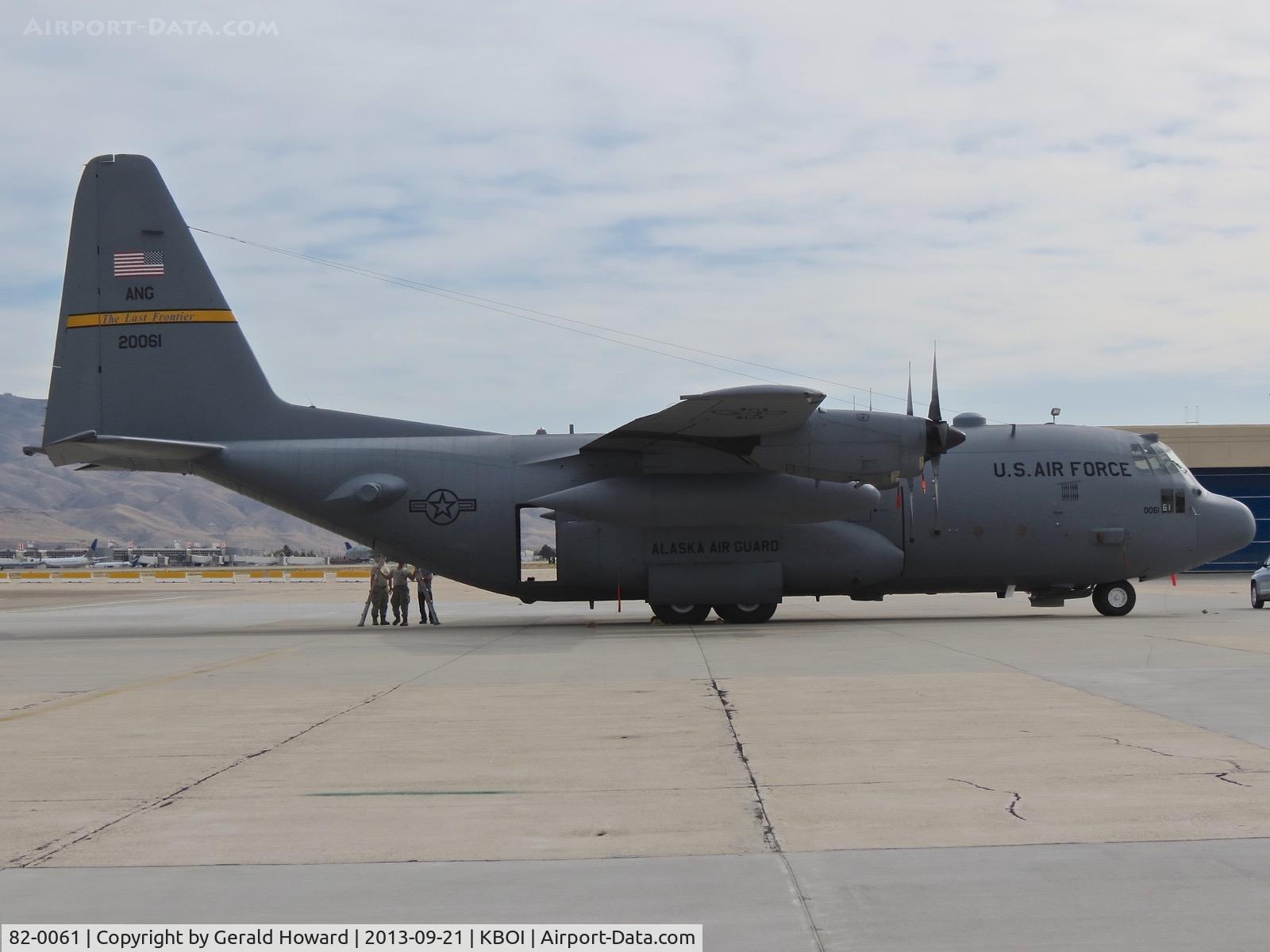 82-0061, 1982 Lockheed C-130H Hercules C/N 382-4982, 144th Airlift Sq., Alaska ANG. Deactivated in march 2017.