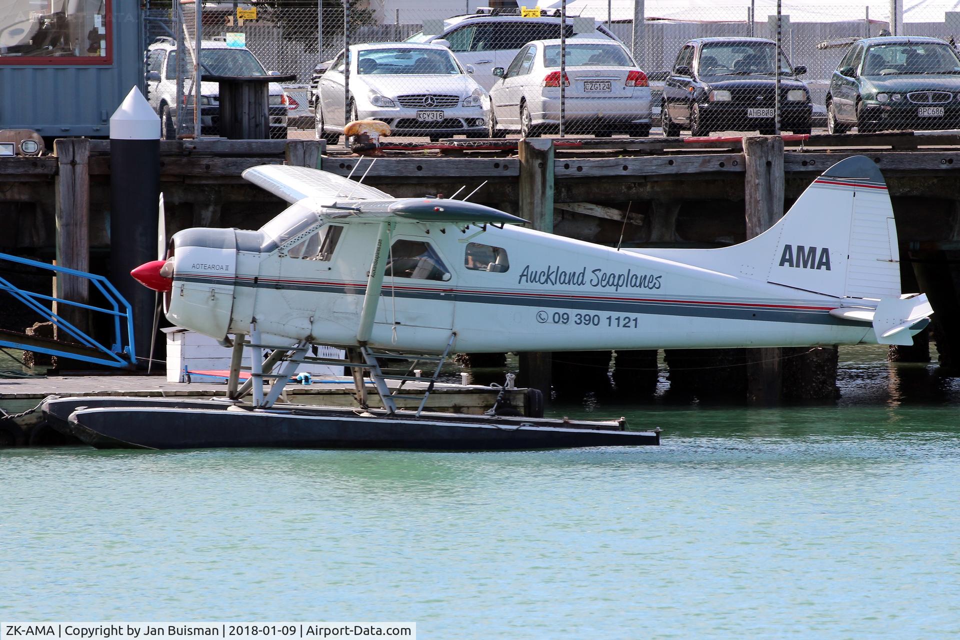 ZK-AMA, 1963 De Havilland Canada DHC-2 Beaver Mk.1 C/N 1477, Auckland Seaplanes, off airport Auckland Harbour