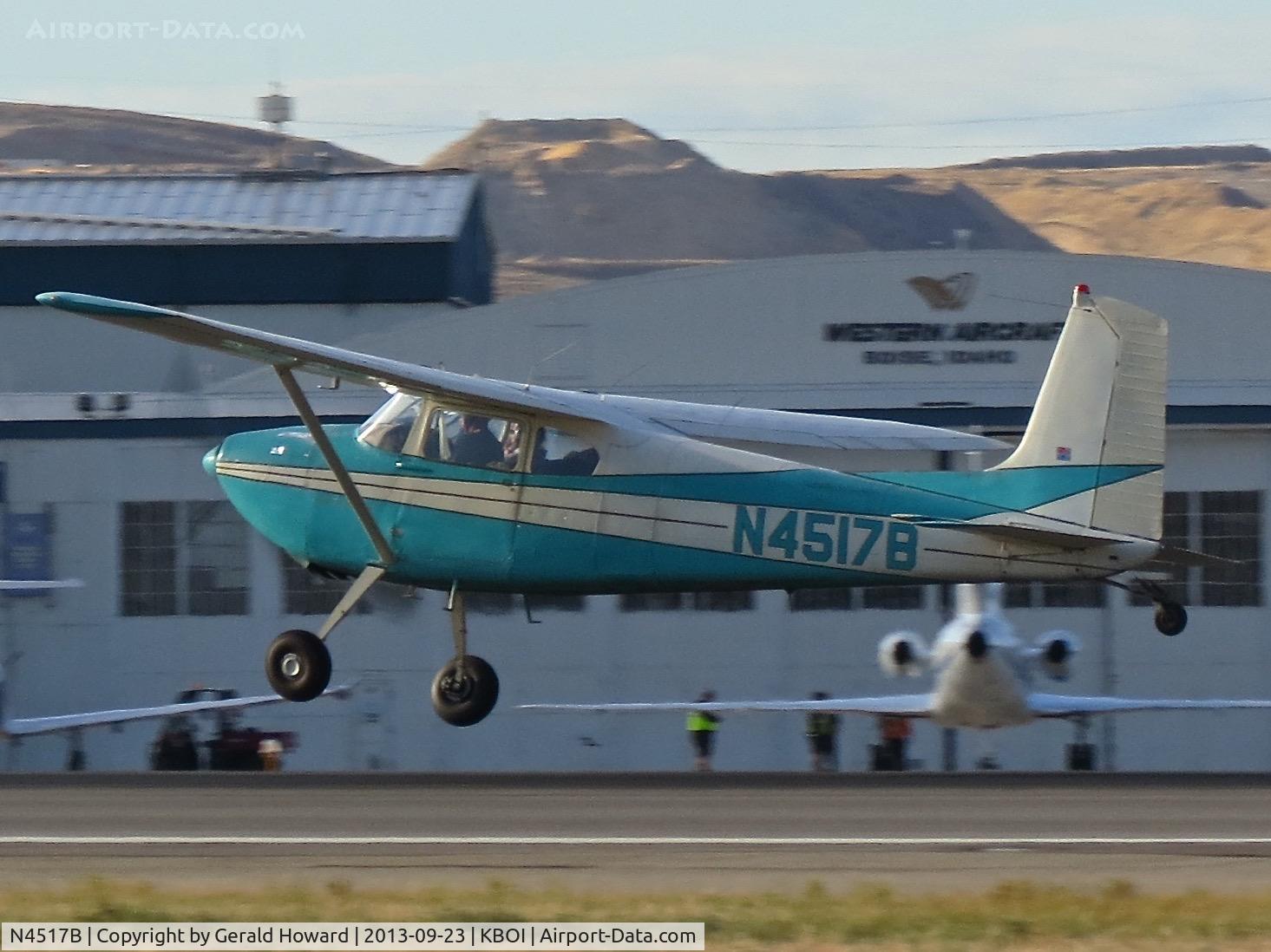 N4517B, 1955 Cessna 180 C/N 31416, Departing RWY 10R.