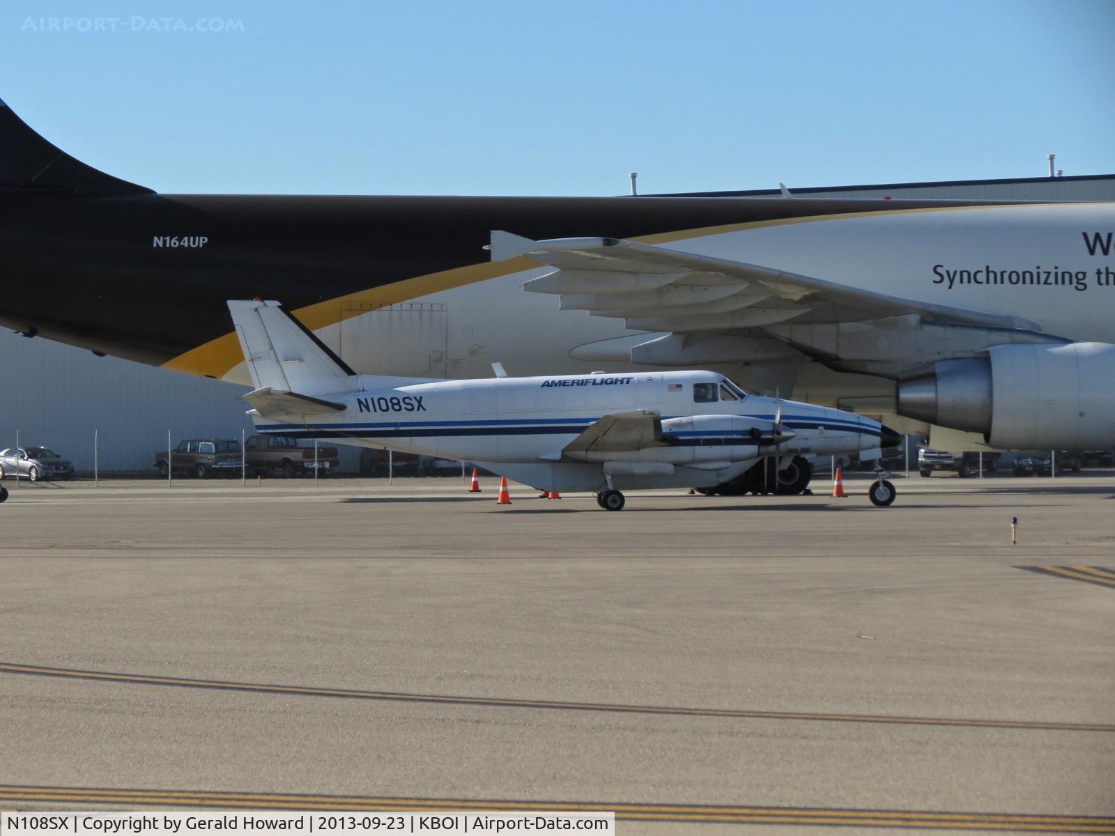 N108SX, 1982 Beech C99 Airliner C/N U-184, Parking on the UPS ramp.