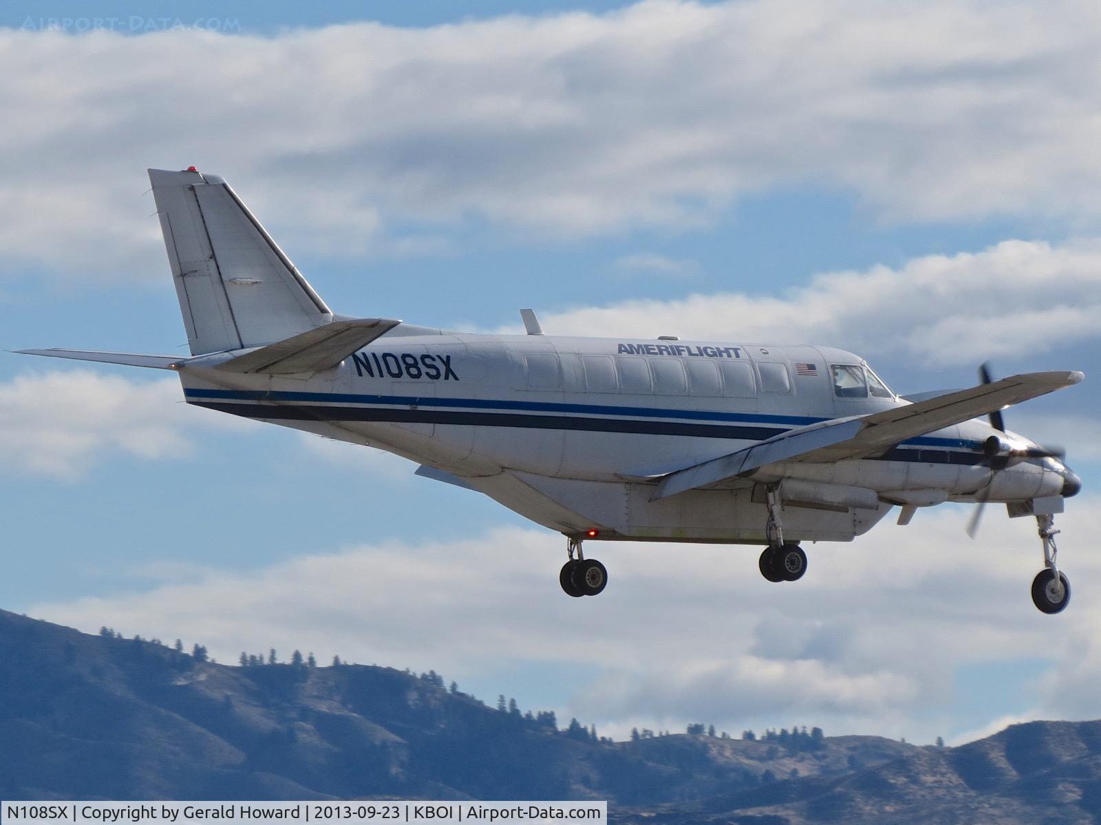 N108SX, 1982 Beech C99 Airliner C/N U-184, Over the numbers for RWY 10R.
