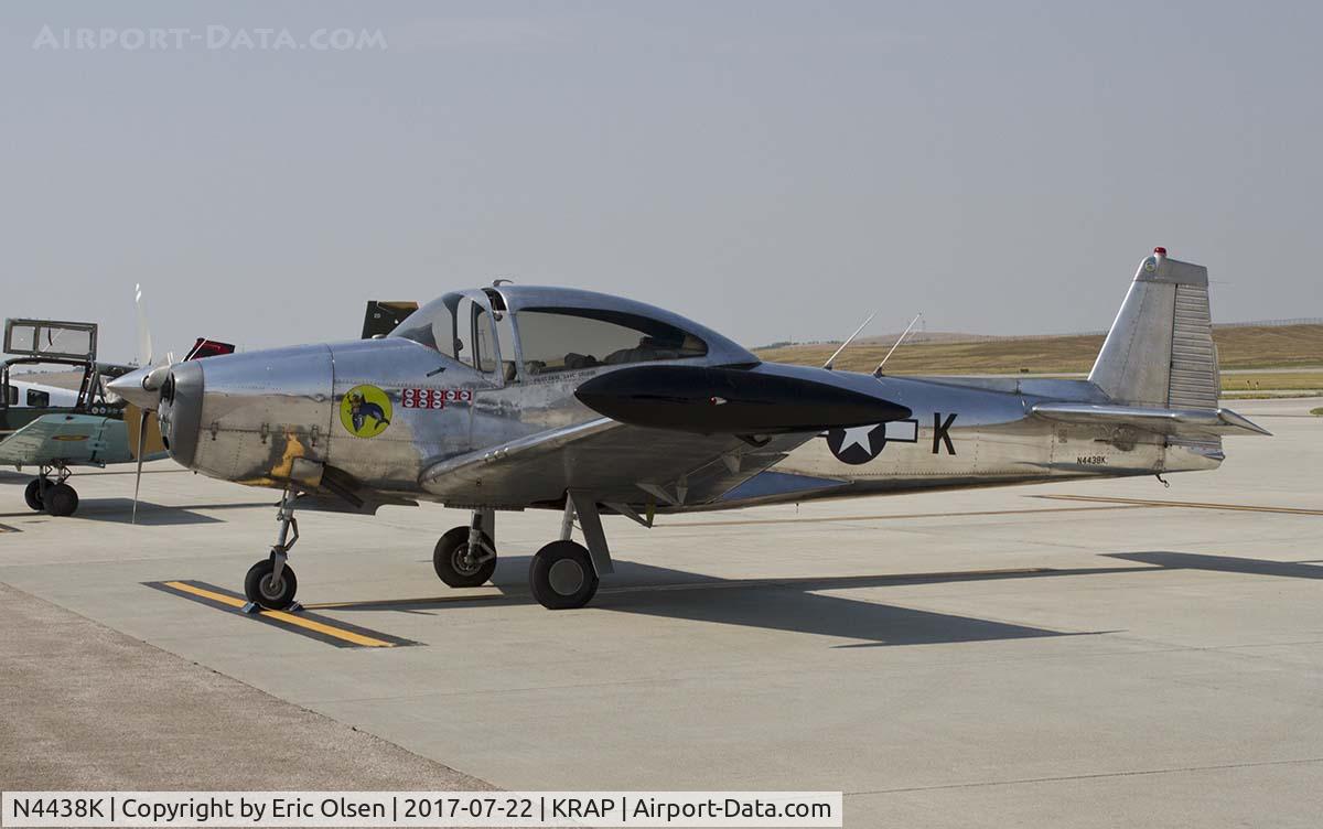 N4438K, 1948 Ryan Navion A C/N NAV-4-1438, 1948 Navion after at arriving at KRAP en-route to Oshkosh.