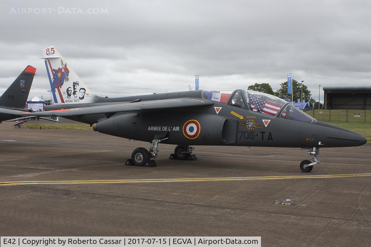 E42, Dassault-Dornier Alpha Jet E C/N E42, Royal International Air Tattoo 2017