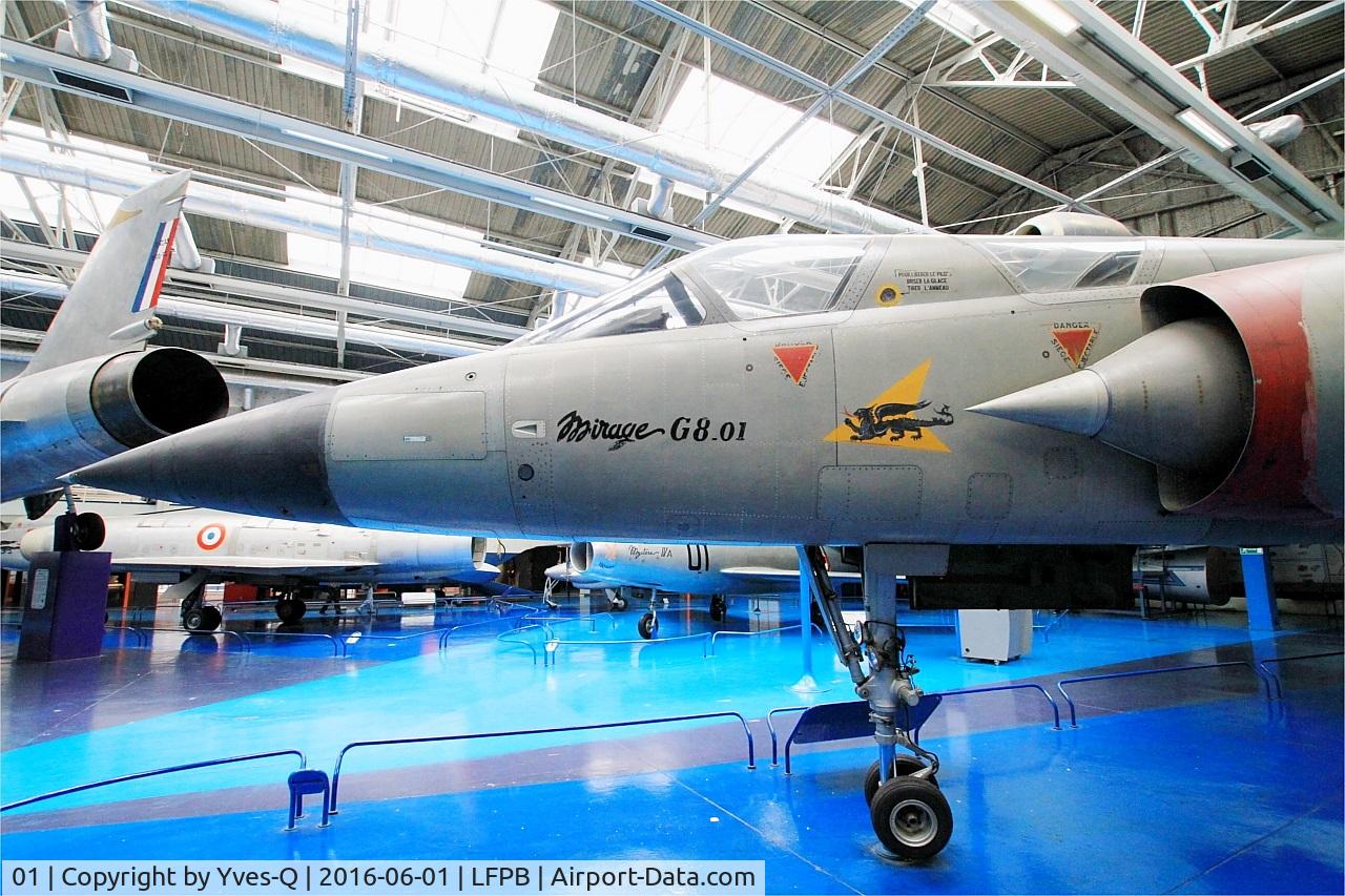 01, Dassault Mirage G8 C/N 01, Dassault Mirage G8, Air & Space Museum Paris-Le Bourget (LFPB)