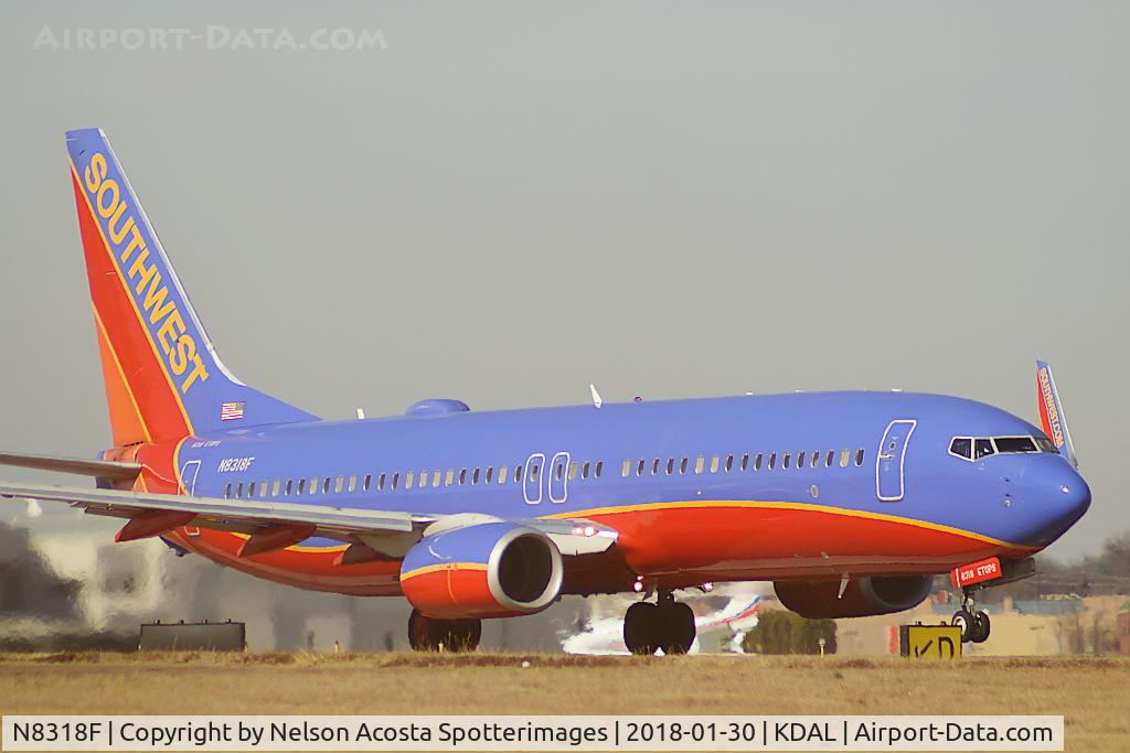 N8318F, 2012 Boeing 737-8H4 C/N 36685, Rotating from 13R @ KDAL