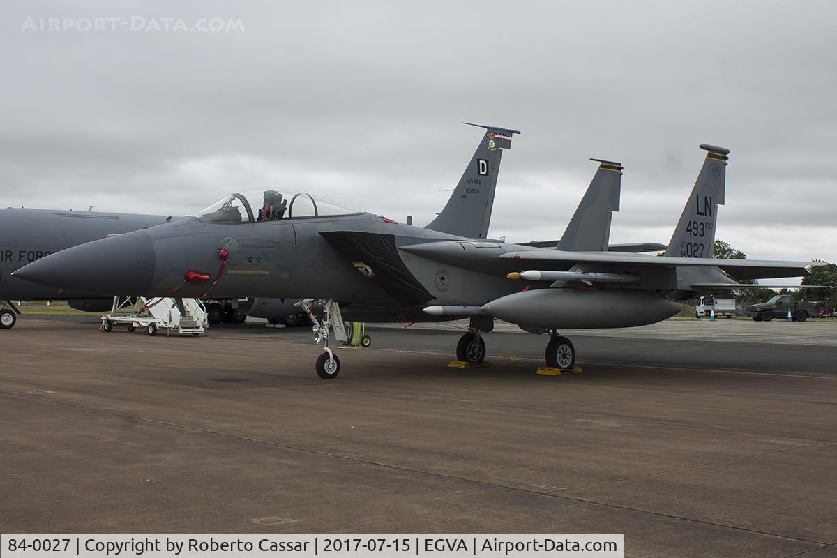 84-0027, 1984 McDonnell Douglas F-15C Eagle C/N 0938/C330, Royal International Air Tattoo 2017