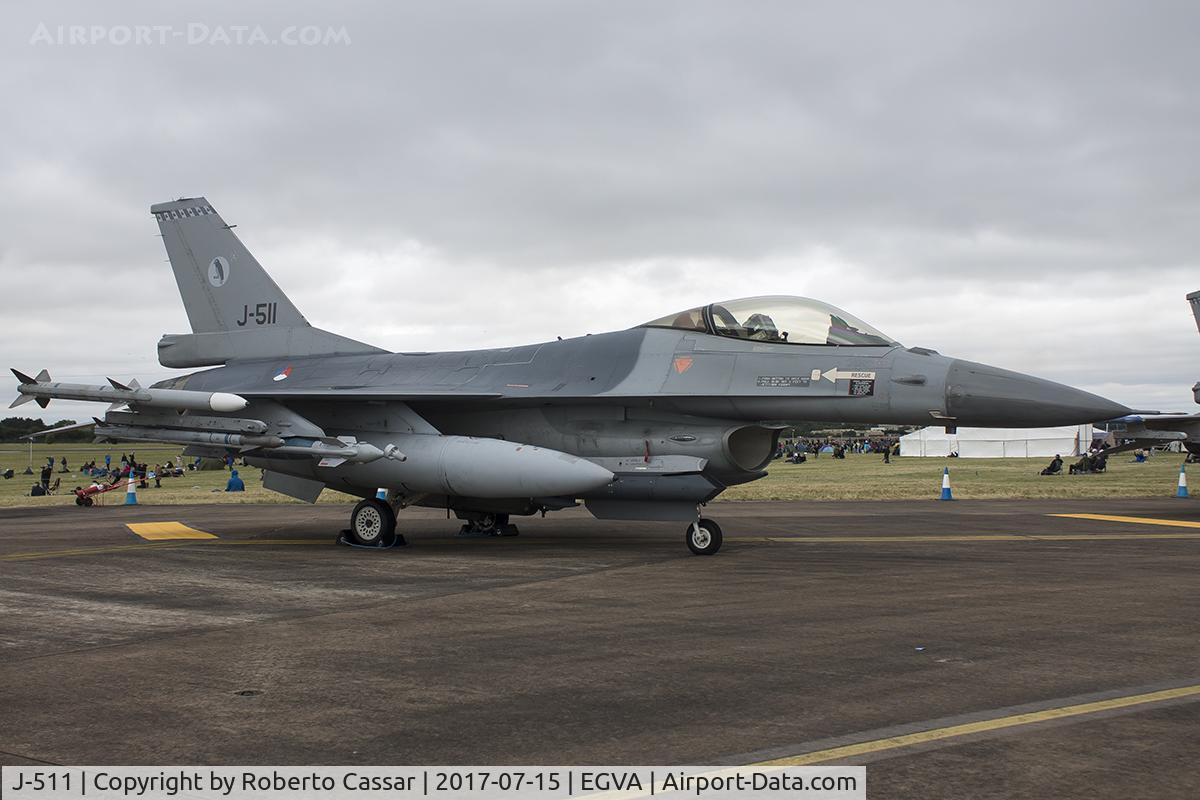 J-511, 1989 Fokker F-16A Fighting Falcon C/N 6D-150, Royal International Air Tattoo 2017