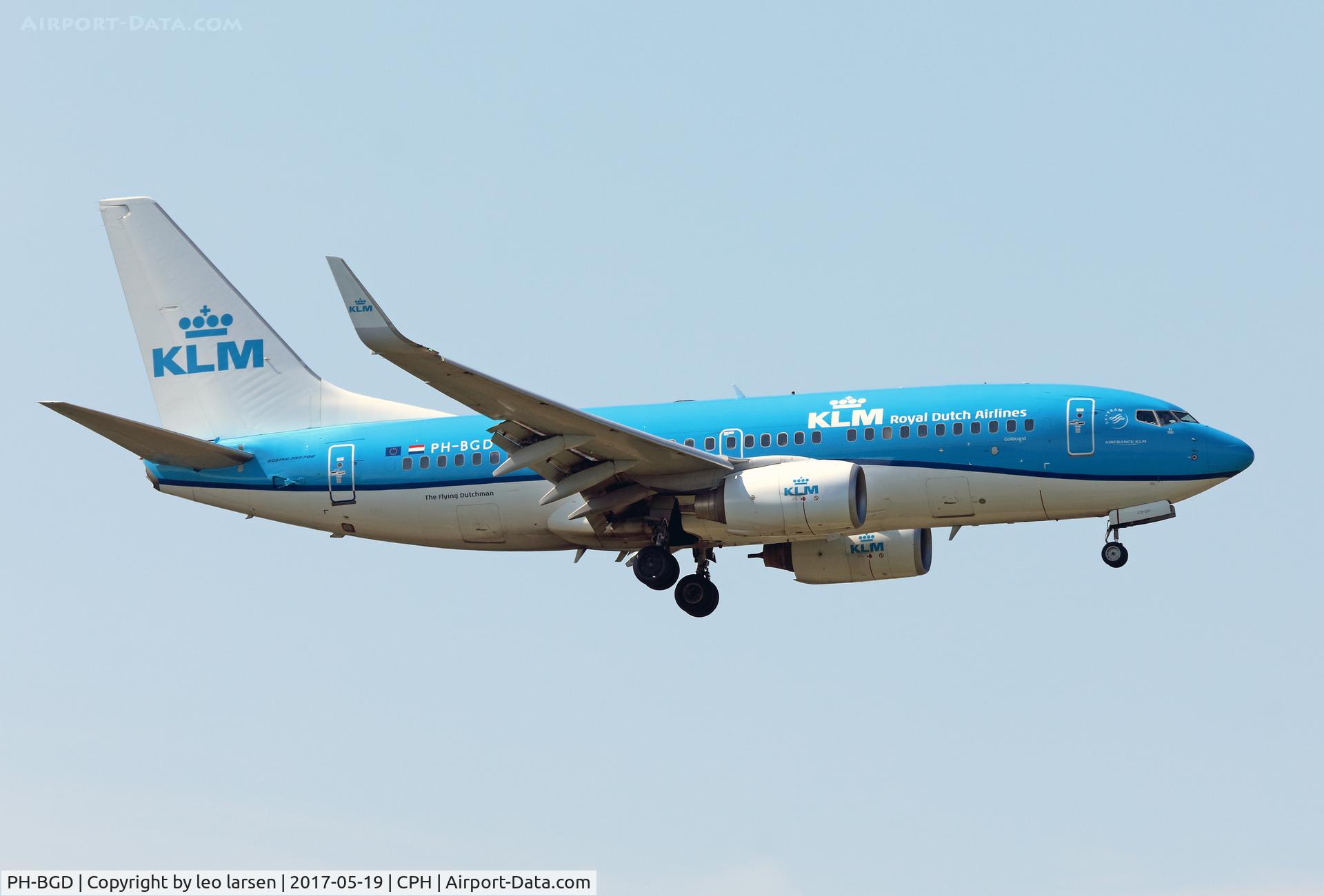 PH-BGD, 2008 Boeing 737-7K2 C/N 30366, Copenhagen 19.5.2017