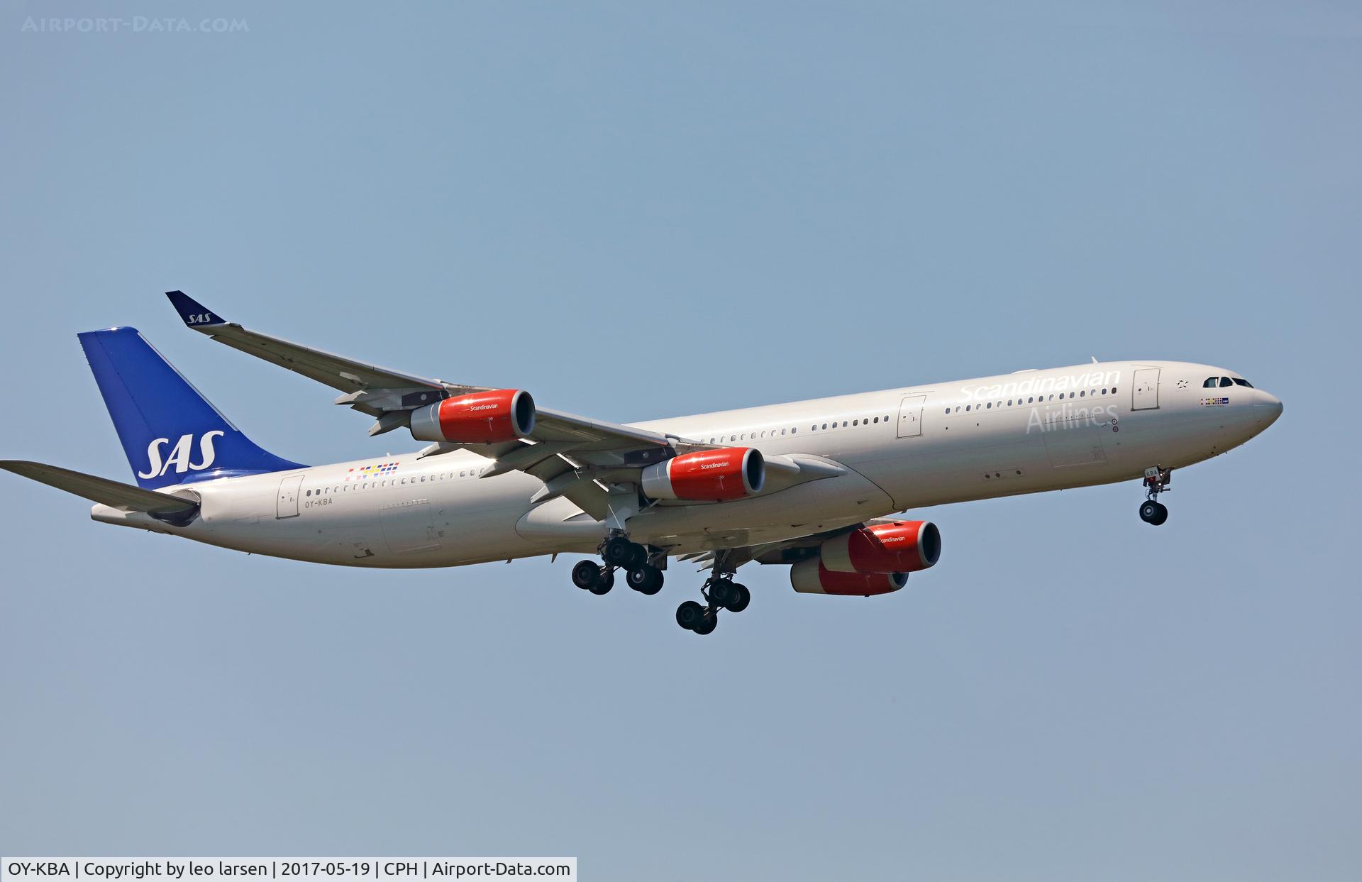 OY-KBA, 2001 Airbus A340-313X C/N 435, Copenhagen 19.5.2017