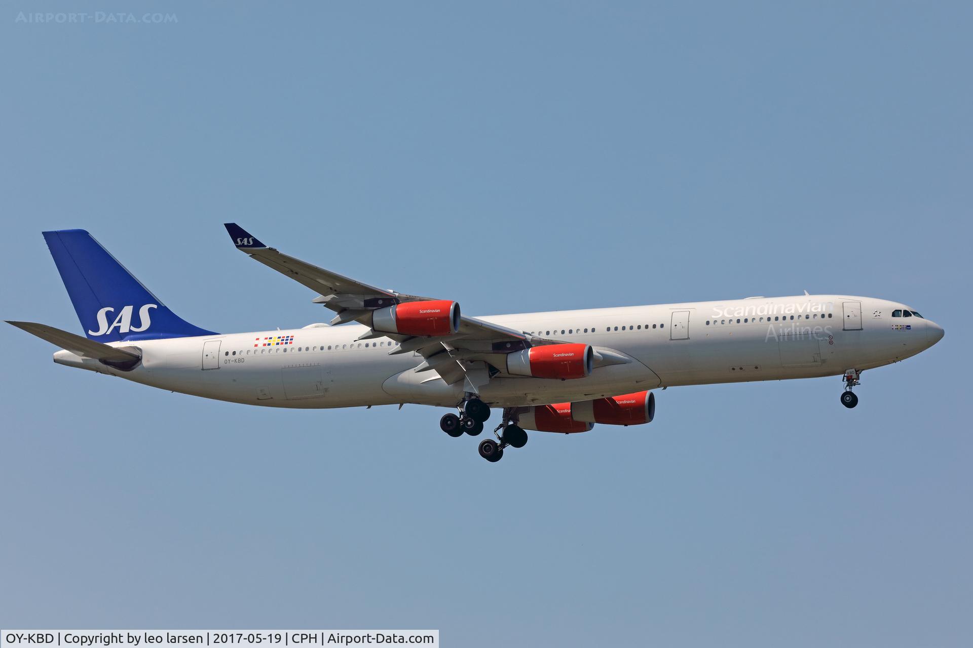 OY-KBD, 2002 Airbus A340-313X C/N 470, Copenhagen 19.5.2017
