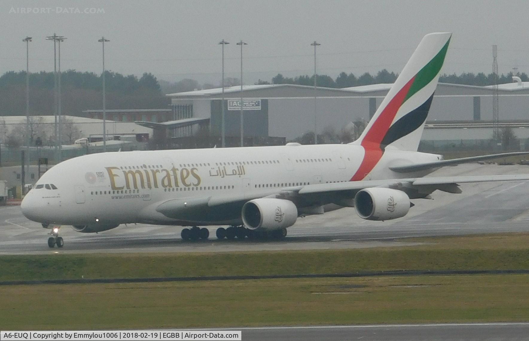 A6-EUQ, 2016 Airbus A380-842 C/N 229, FREEPORT CAR PARK