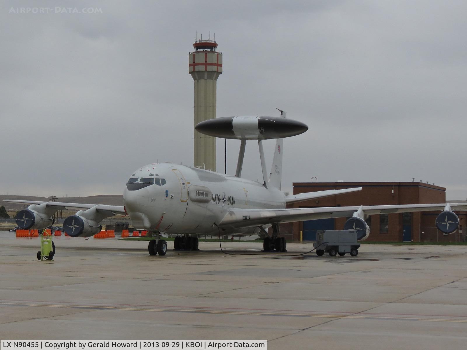 LX-N90455, 1984 Boeing E-3A Sentry C/N 22850, Parked on the Idaho ANG ramp.