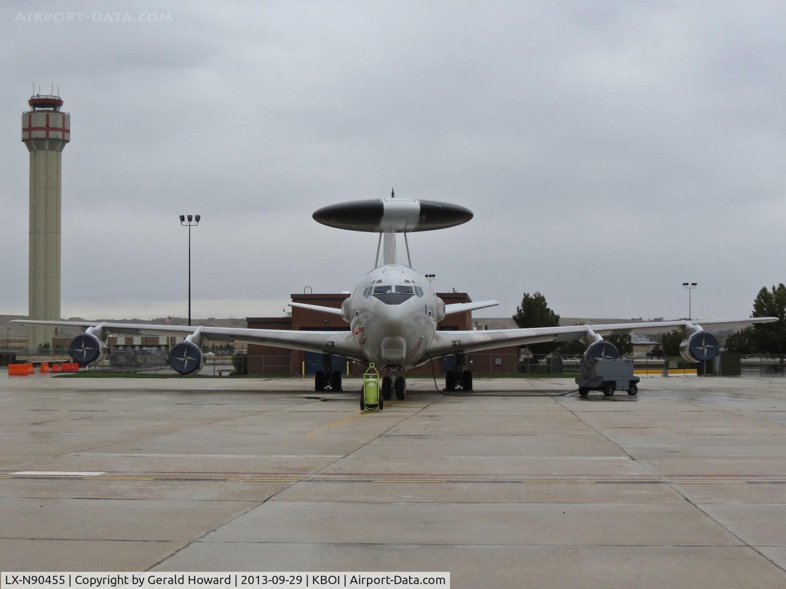 LX-N90455, 1984 Boeing E-3A Sentry C/N 22850, Parked on the Idaho ANG ramp.