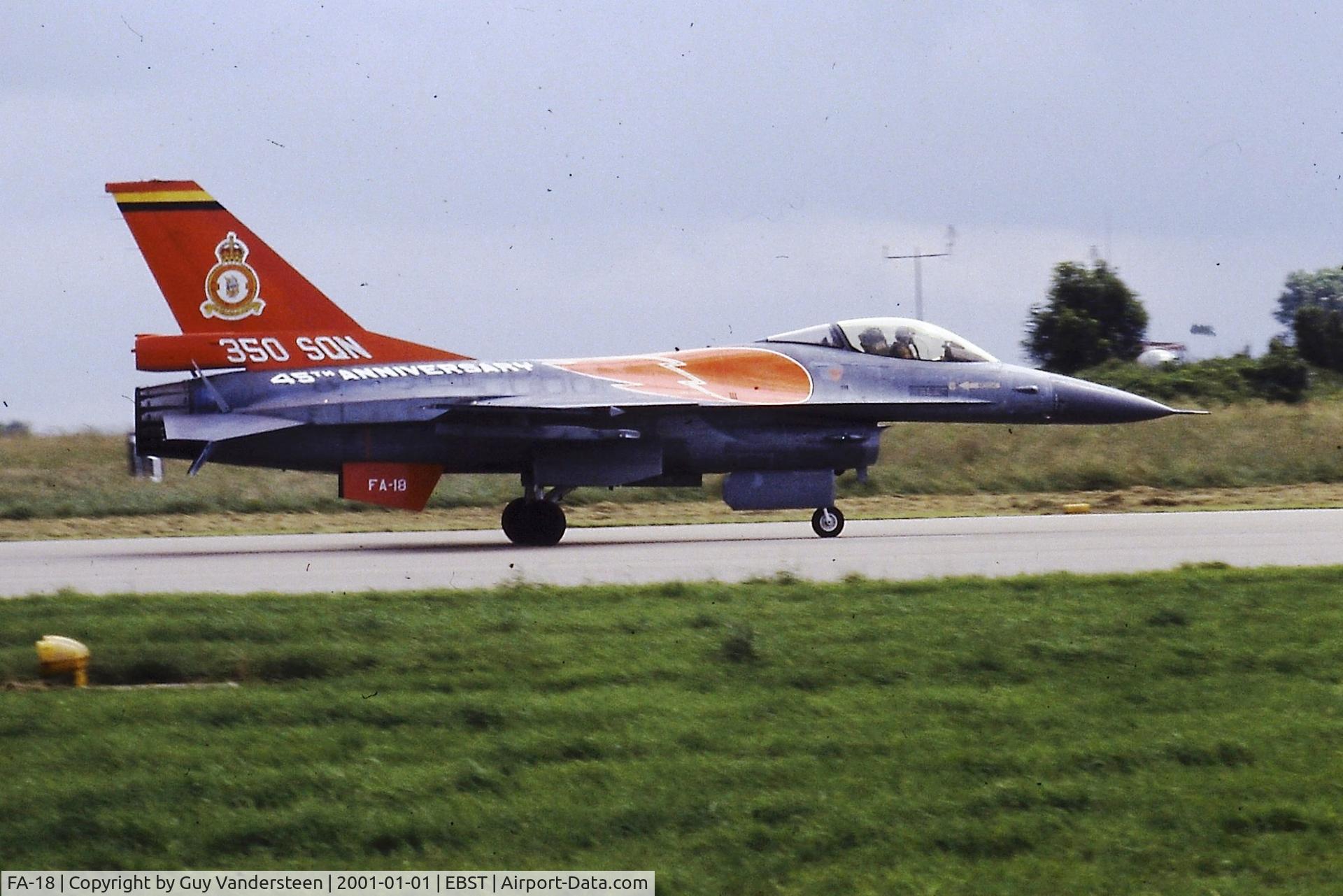 FA-18, 1980 SABCA F-16A Fighting Falcon C/N 6H-18, EBST Airshow 1987