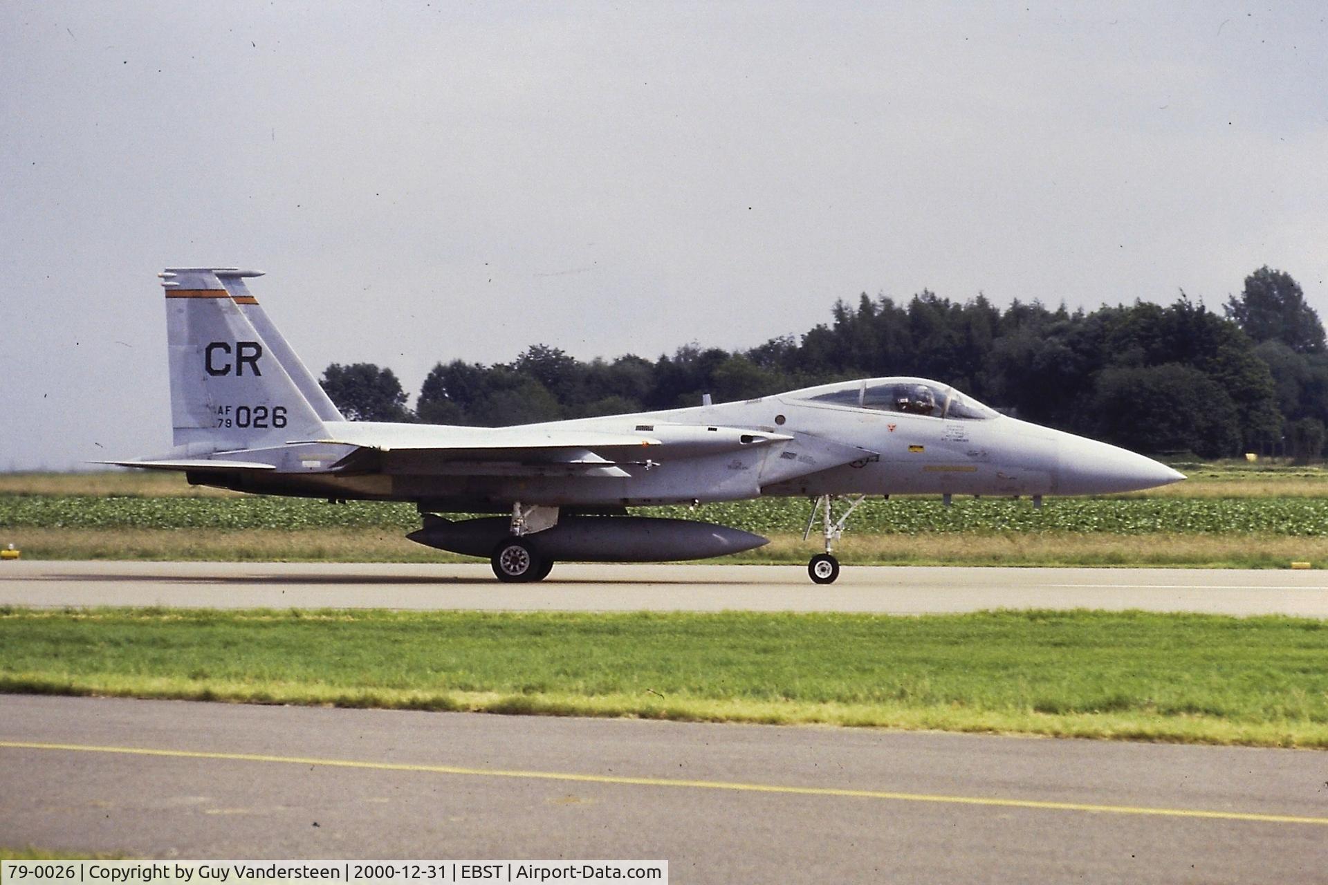 79-0026, McDonnell Douglas F-15C Eagle C/N 0559/C095, Landing @ EBST June 1987