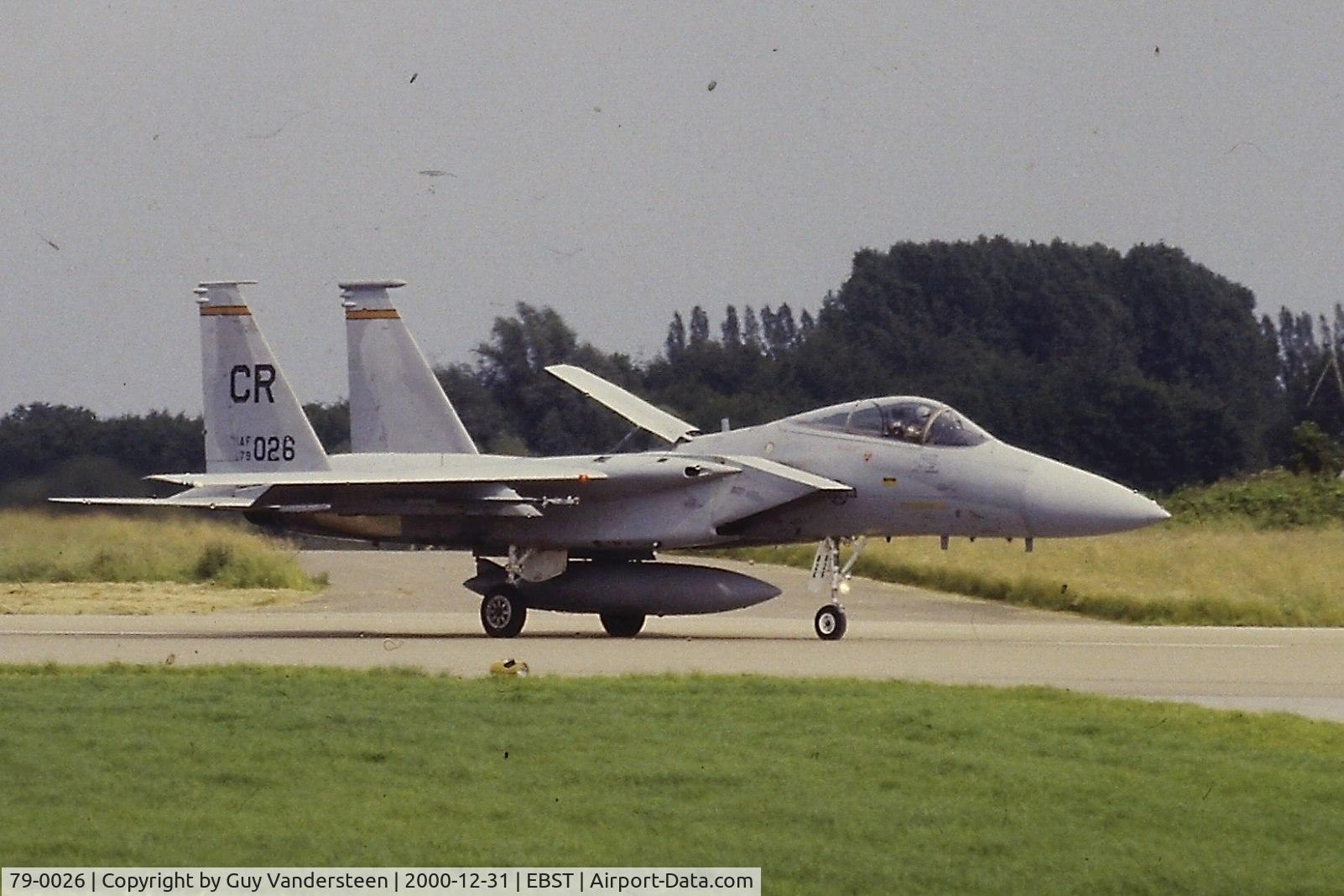 79-0026, McDonnell Douglas F-15C Eagle C/N 0559/C095, Landing @ EBST June 1987