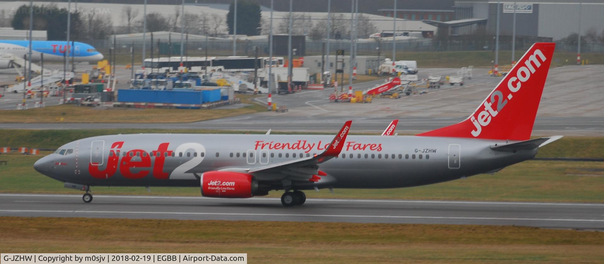 G-JZHW, 2016 Boeing 737-800 C/N 63153, Taken from Freeport Carpark