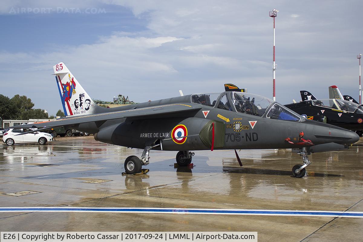 E26, Dassault-Dornier Alpha Jet E C/N E26, Malta International Airshow 2017