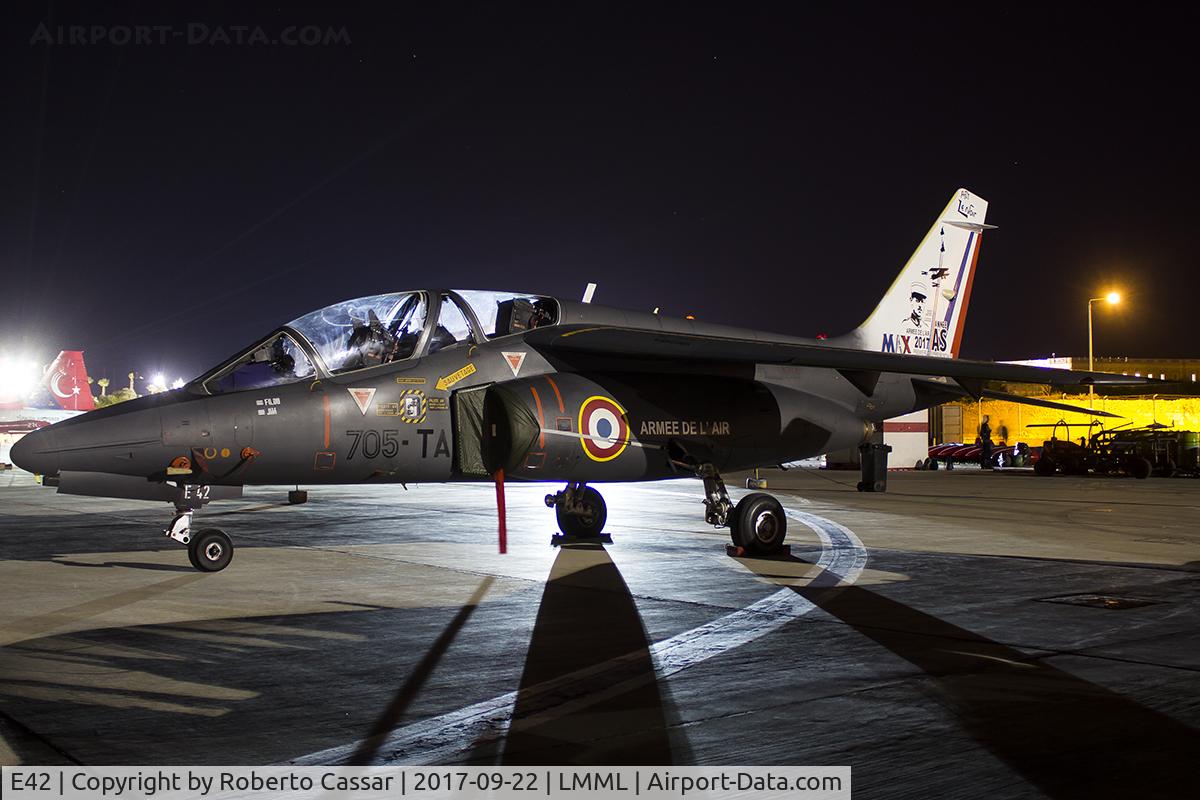 E42, Dassault-Dornier Alpha Jet E C/N E42, Malta International Airshow 2017