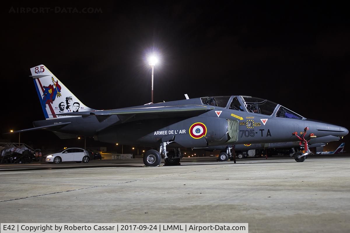 E42, Dassault-Dornier Alpha Jet E C/N E42, Malta International Airshow 2017