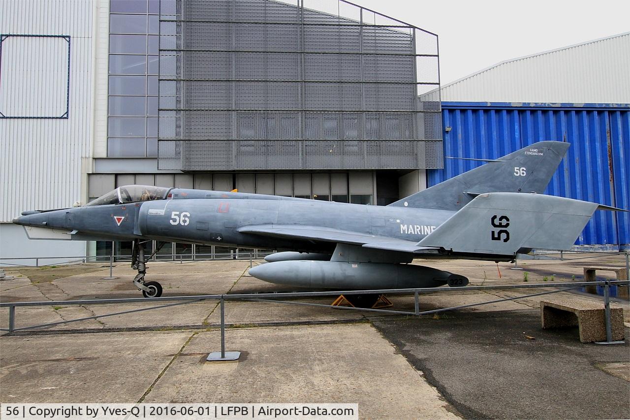 56, Dassault Etendard IV.M C/N 56, Dassault Etendard IV.M, Exibited at Air & Space Museum Paris-Le Bourget (LFPB)