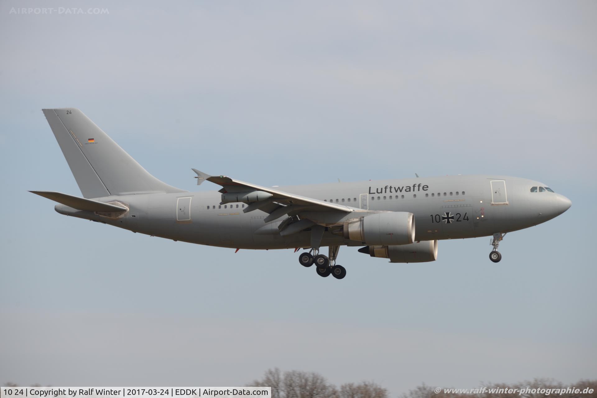 10 24, 1987 Airbus A310-304/MRT C/N 434, Airbus A310-304F - GAF German Air Force 'Otto Lilienthal' - 434 - 10+24 - 24.03.2017 - CGN