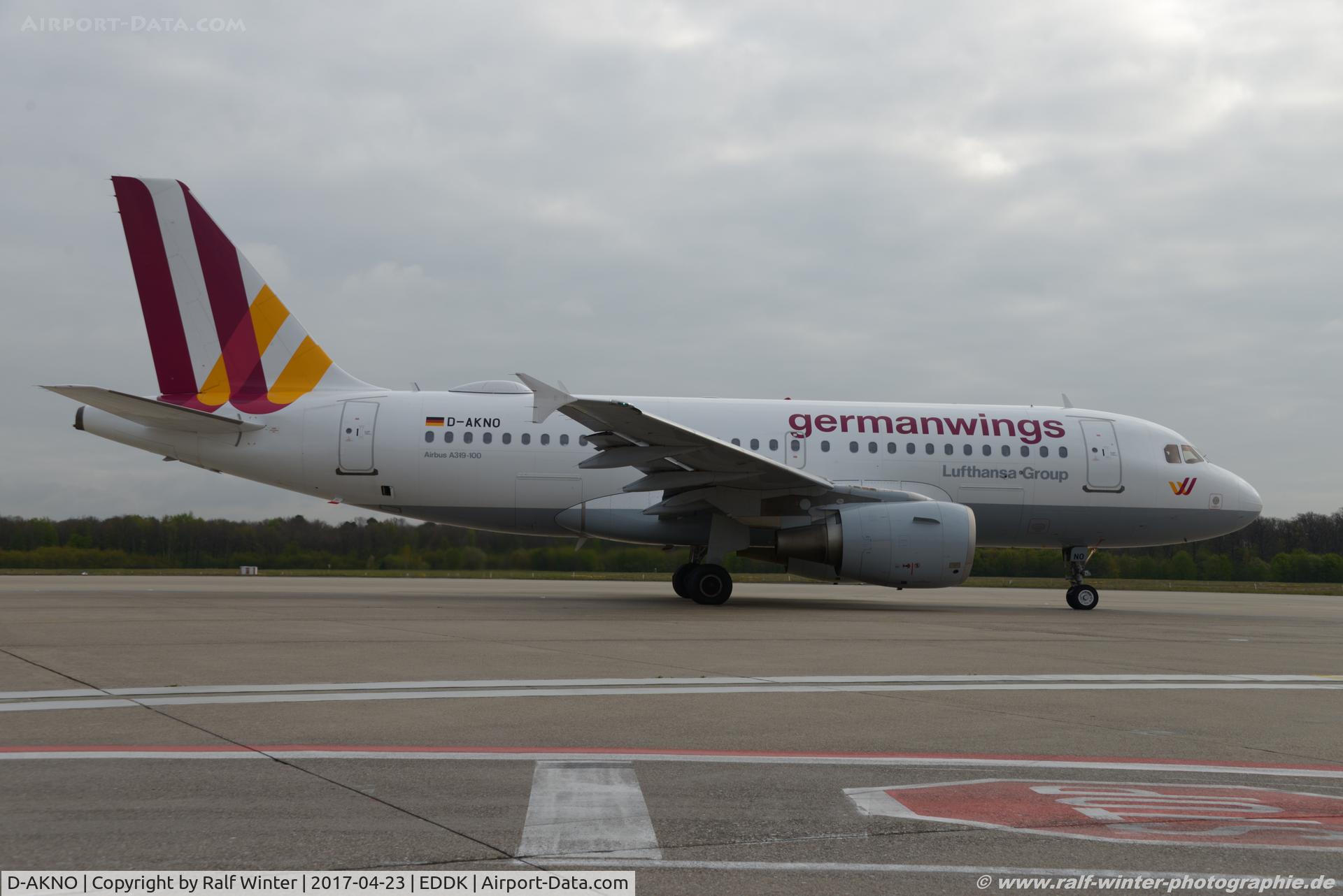 D-AKNO, 1999 Airbus A319-112 C/N 1147, Airbus A319-112 - 4U GWI Germanwings - 1147 - D-AKNO - 23.04.2017 - CGN