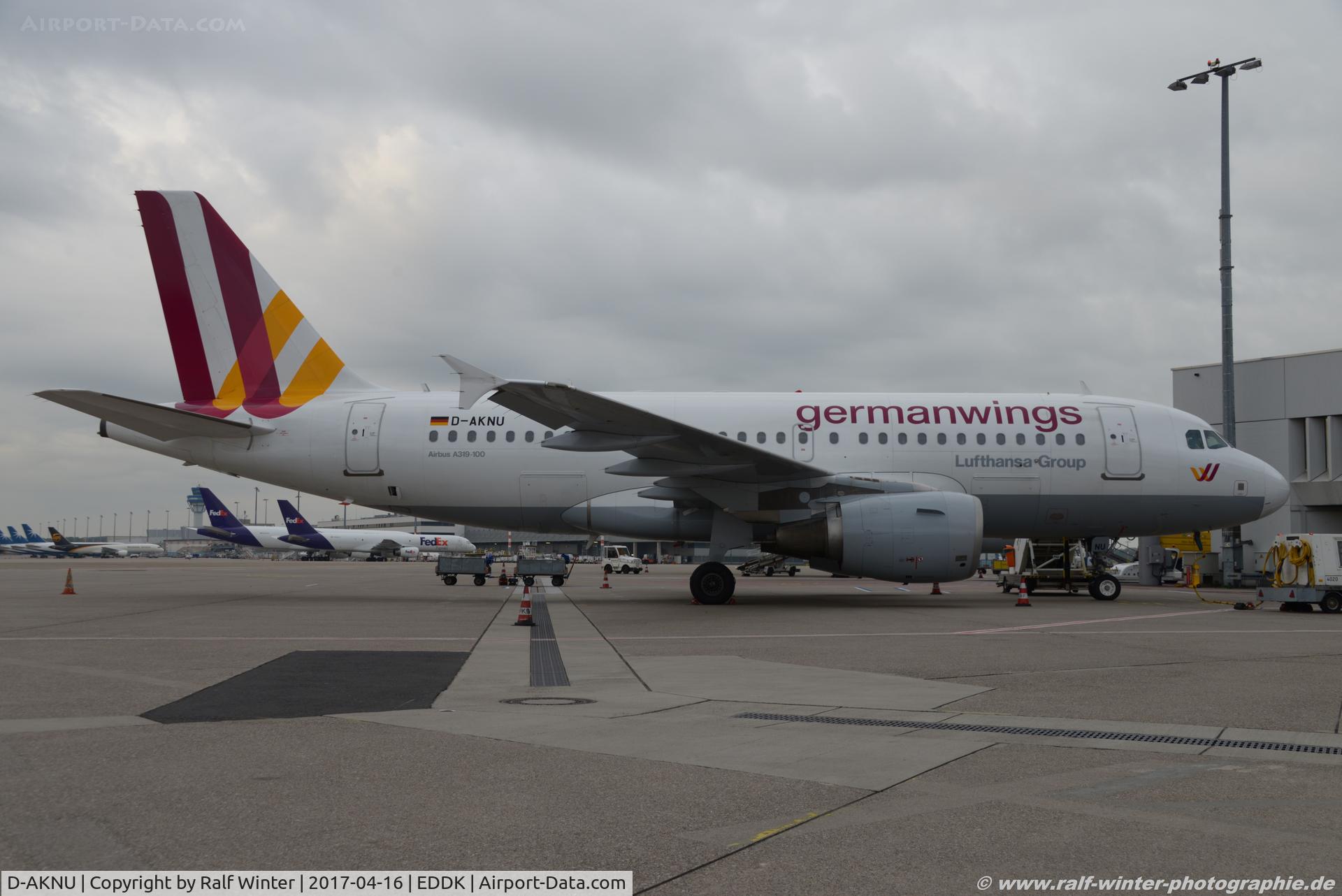 D-AKNU, 2005 Airbus A319-112 C/N 2628, Airbus A319-112 - 4U GWI Germanwings - 2628 - D-AKNU - 16.04.2017 - CGN