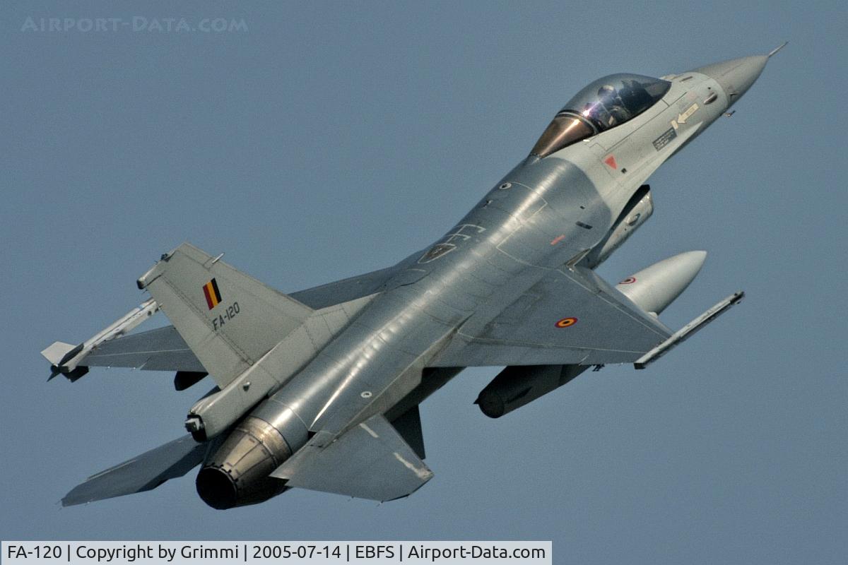FA-120, SABCA F-16AM Fighting Falcon C/N 6H-120, The Show must go on - nice memory to the TLP's held at Florennes. To Jordan AF as 157