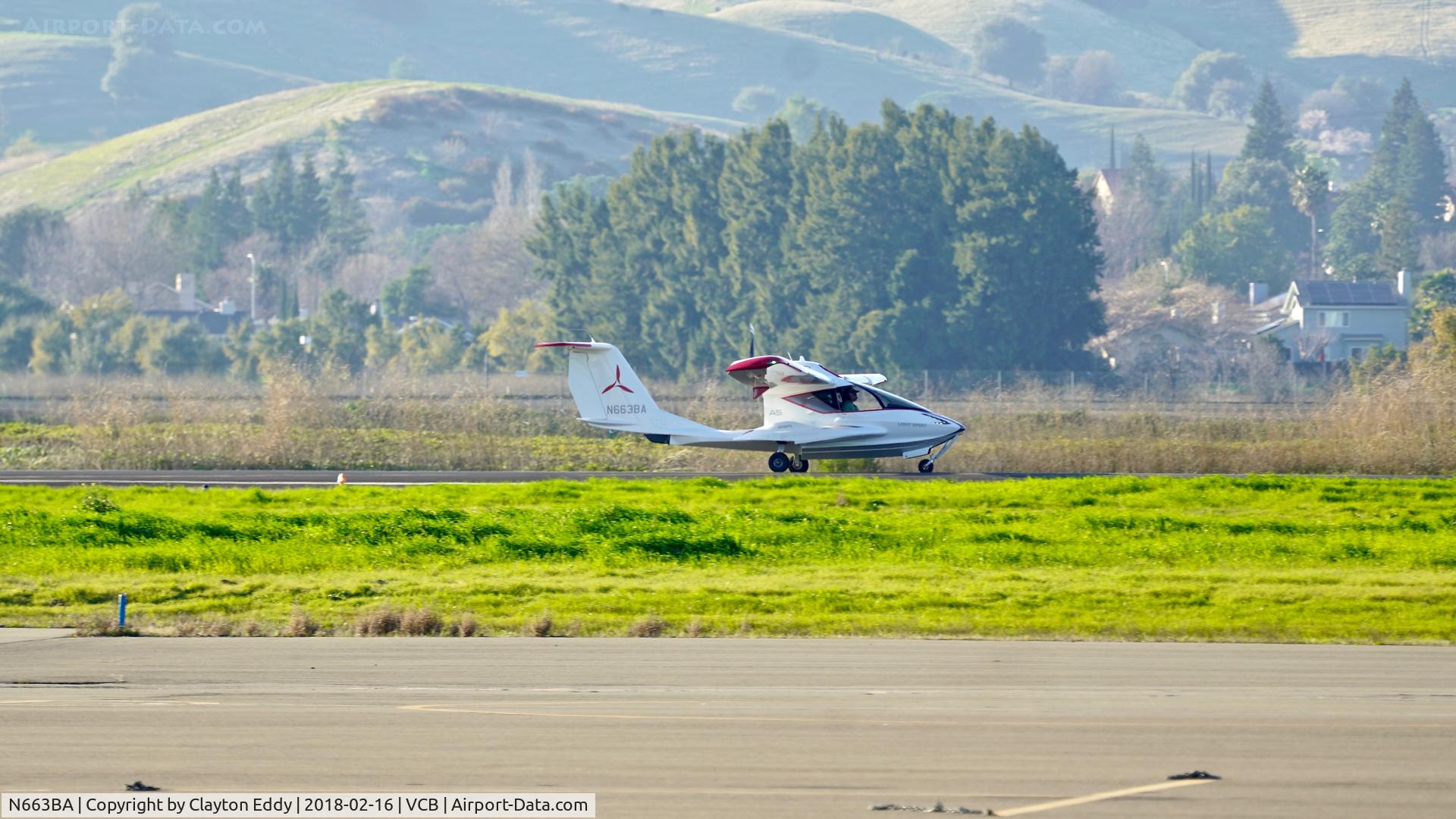N663BA, 2016 ICON Aircraft A5 C/N 00004, Nut Tree Airport Vacaville California 2018.
